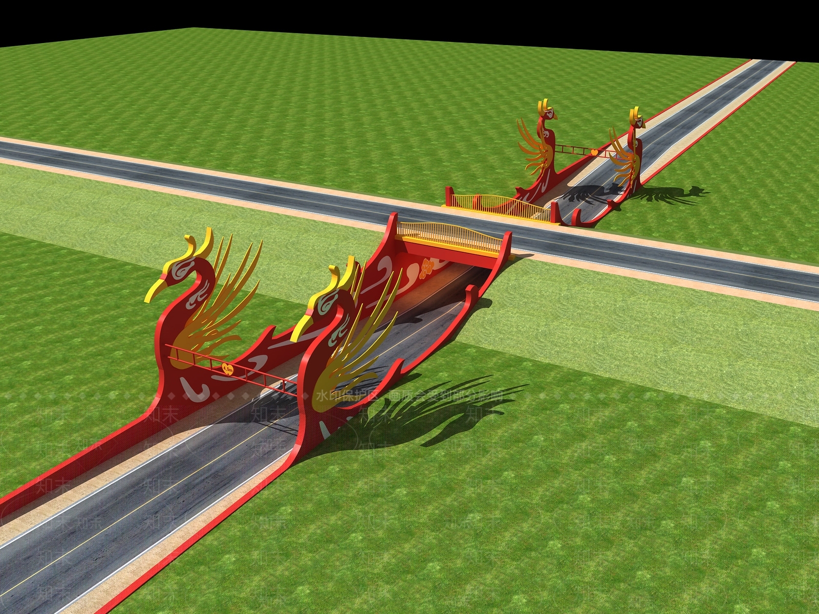 现代隧道景观3D模型下载【ID:1149698473】