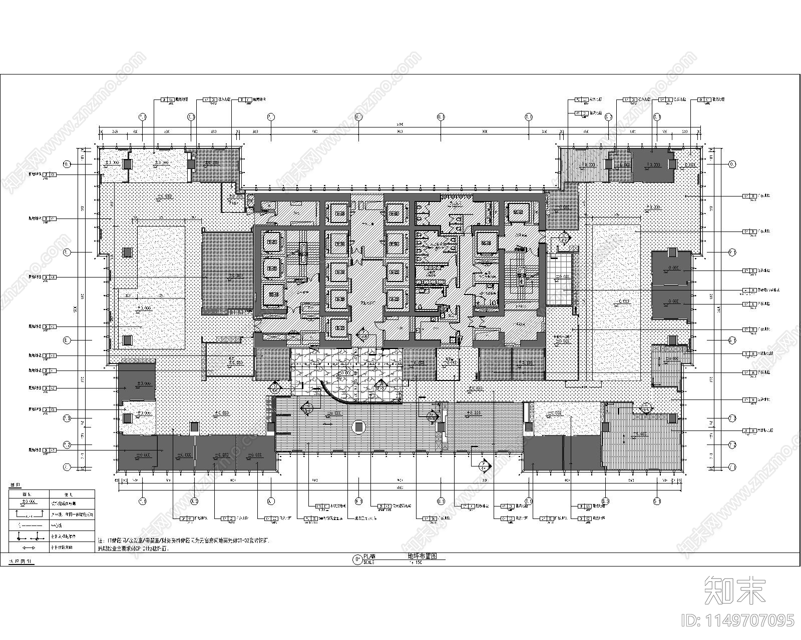 上海辉凌医药办公室室内cad施工图下载【ID:1149707095】