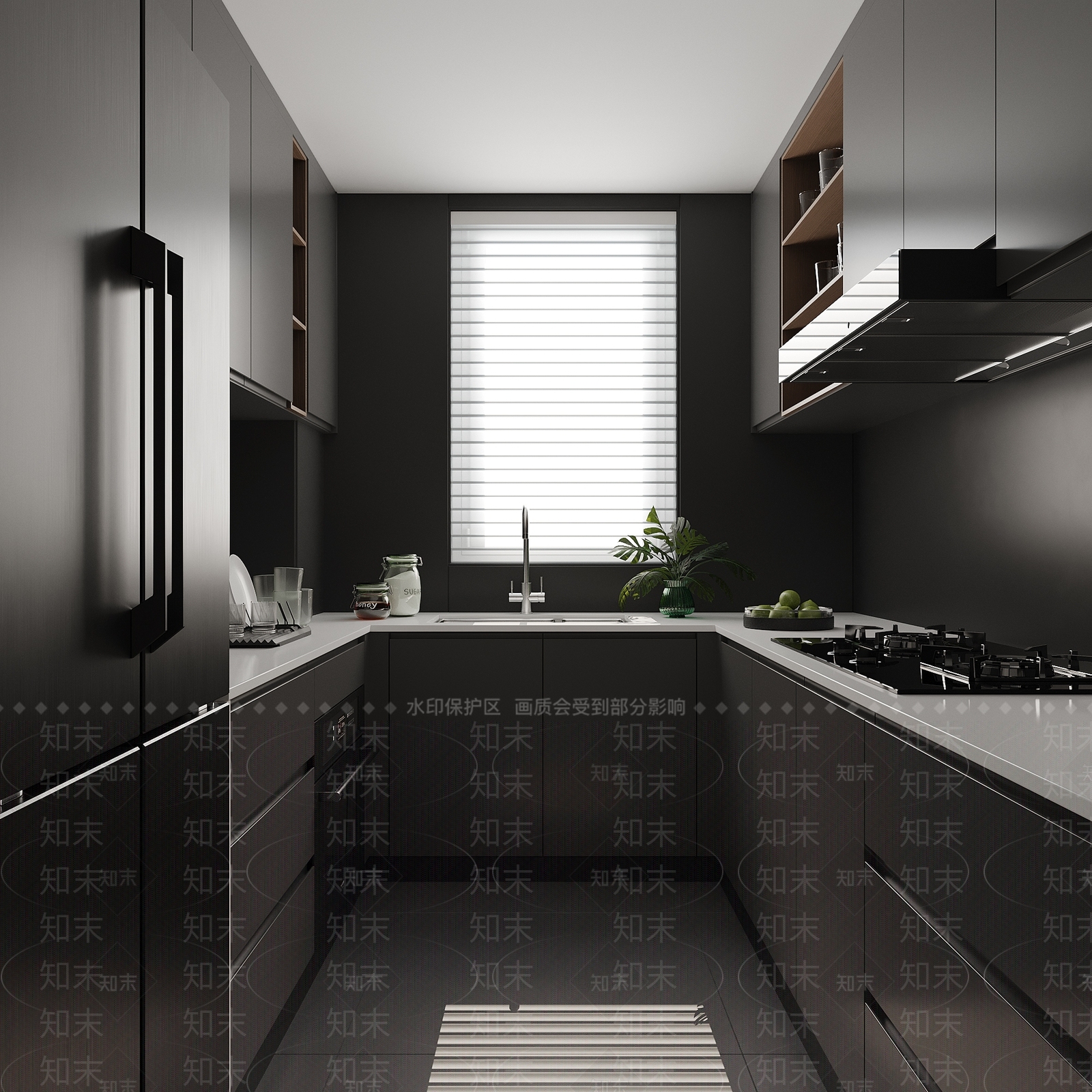 现代家居厨房SU模型下载【ID:1149709054】