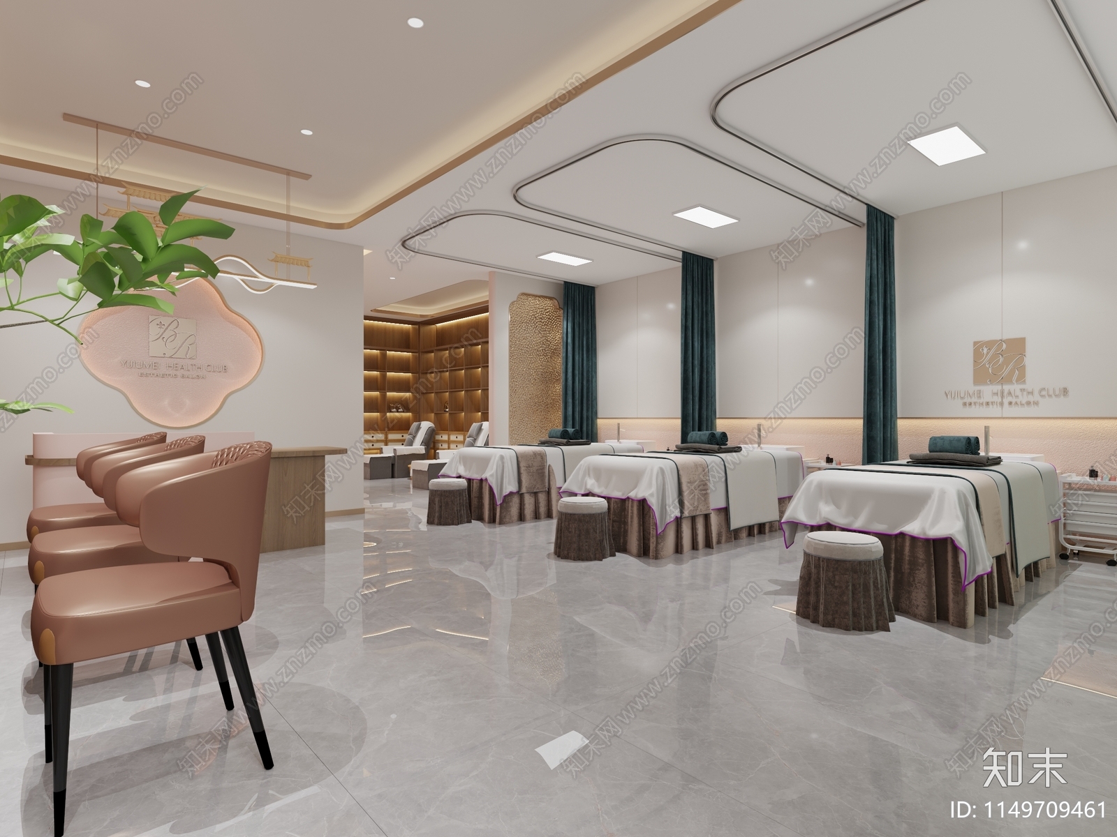 现代SPA桑拿店3D模型下载【ID:1149709461】