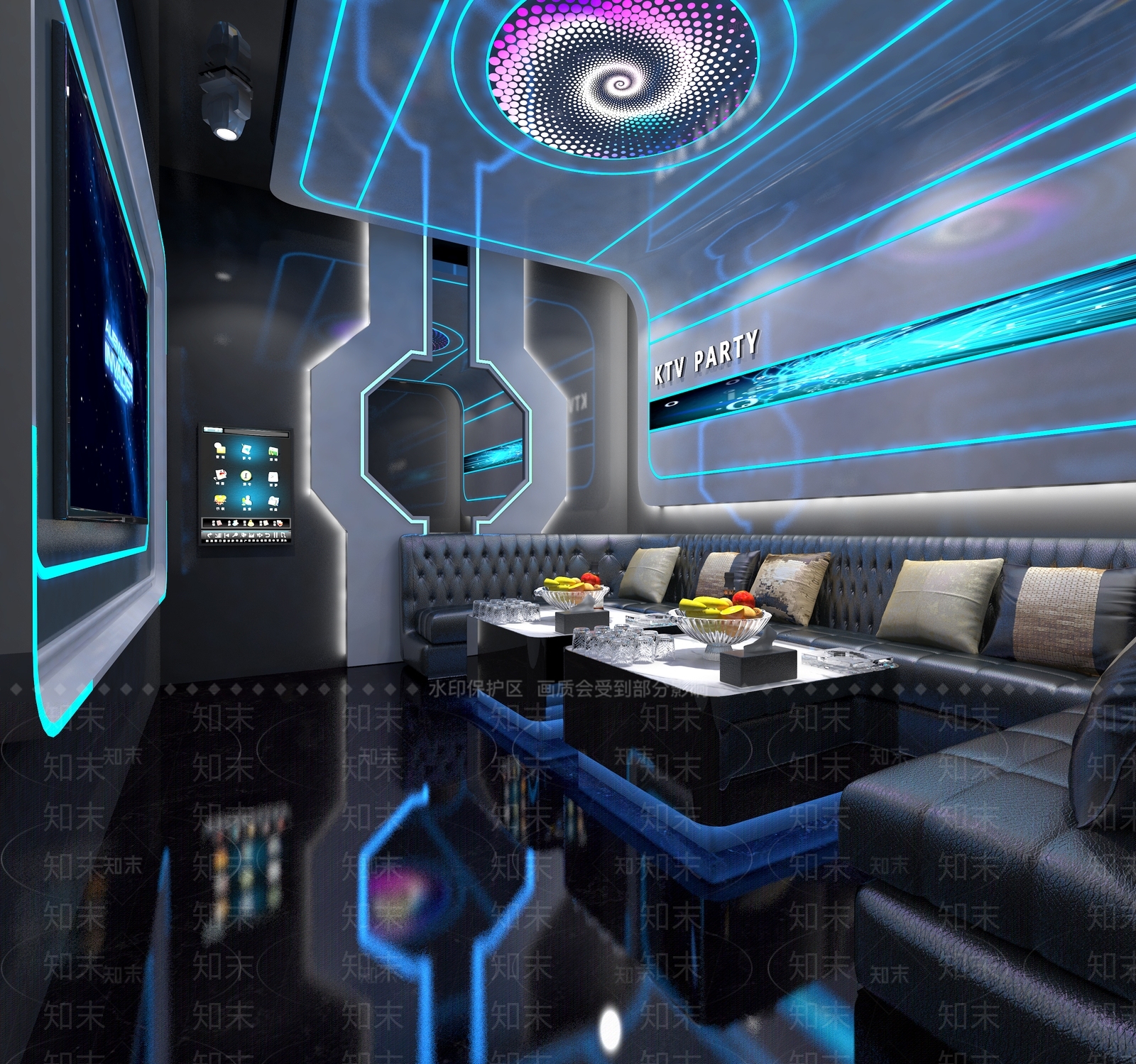 现代KTV包间3D模型下载【ID:1149722011】