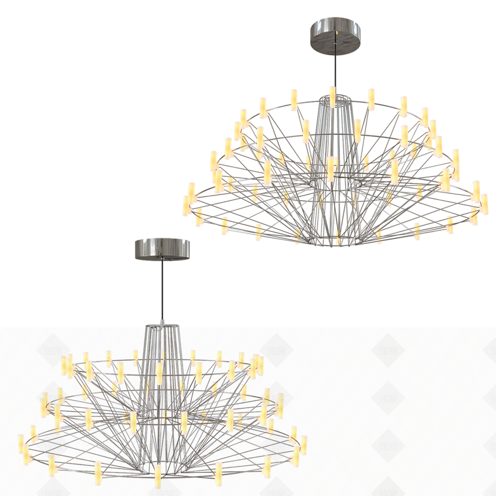 现代工业吊灯3D模型下载【ID:1149727239】