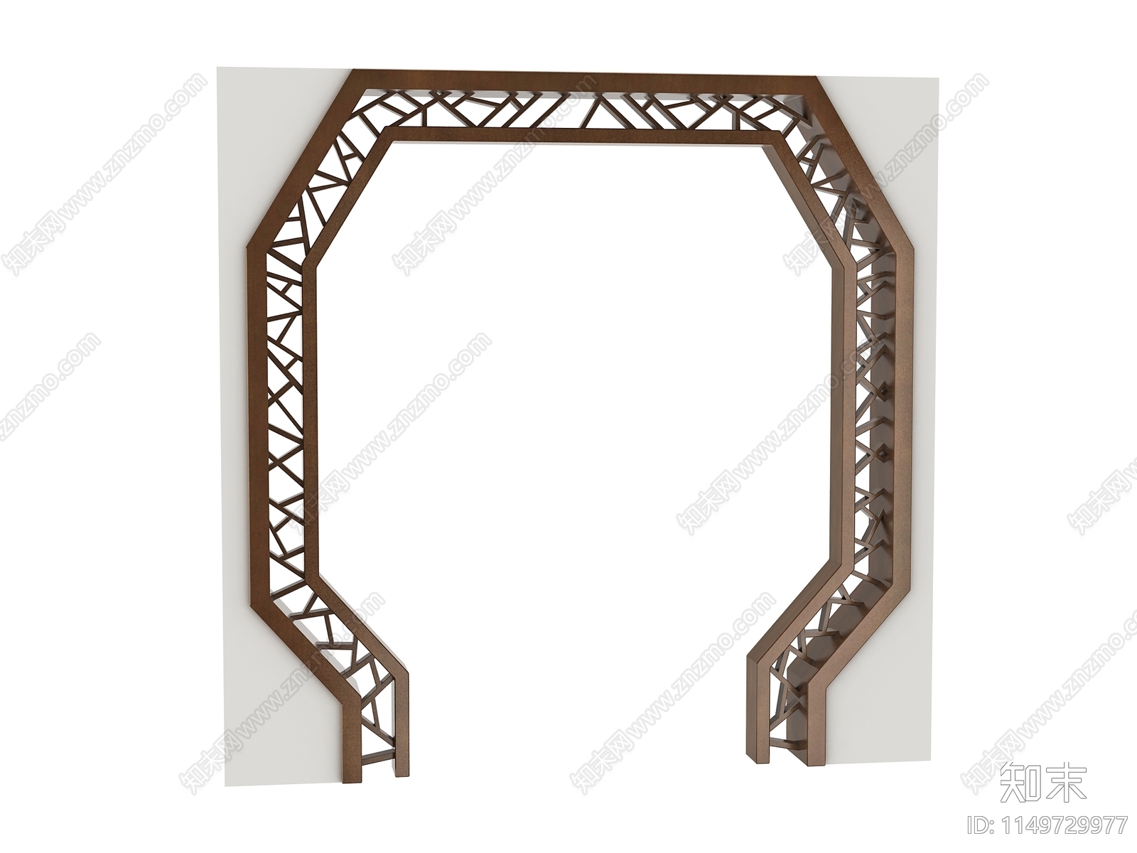 中式门洞3D模型下载【ID:1149729977】