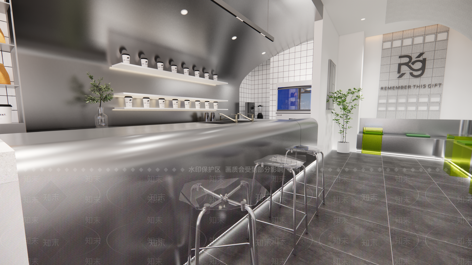 现代奶茶店SU模型下载【ID:1149731214】