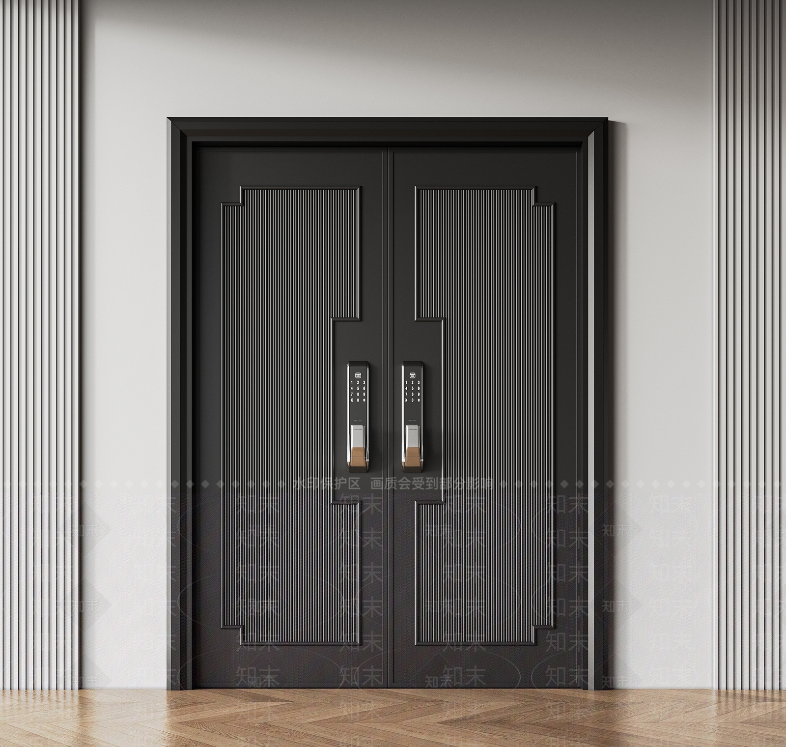 现代入户防盗门3D模型下载【ID:1149731325】