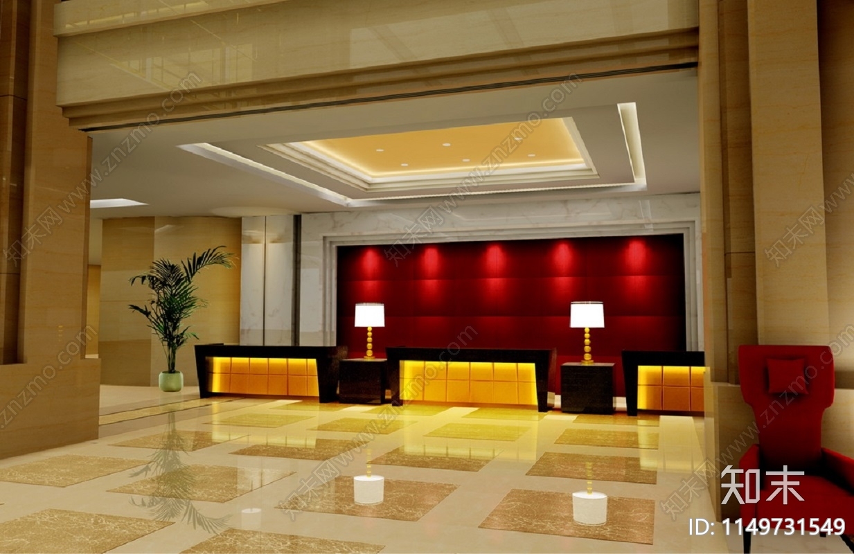 酒店室内装修cad施工图下载【ID:1149731549】