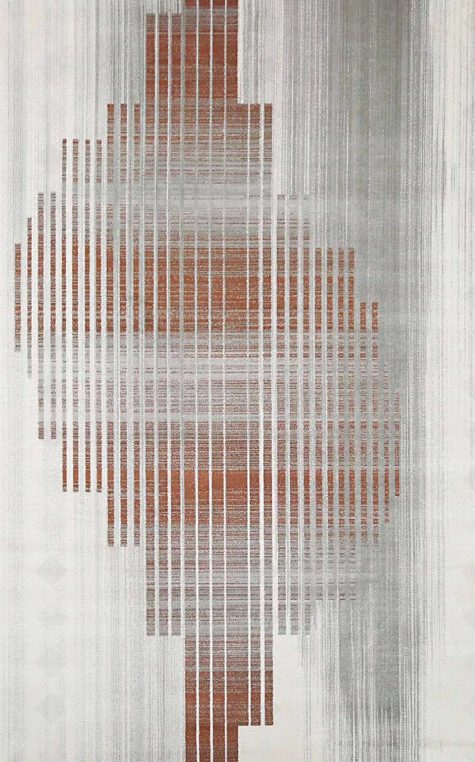 现代橙红色抽象几何纹理地毯贴图下载【ID:1149733987】