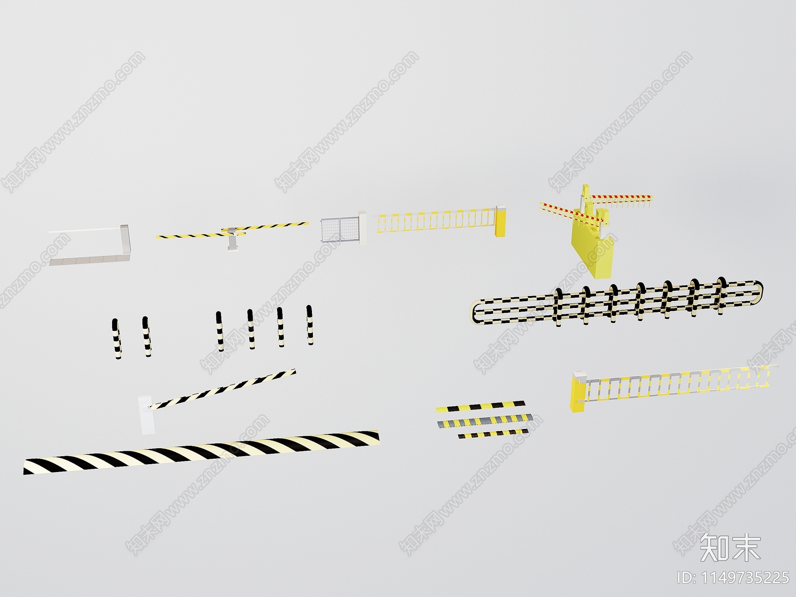 现代公路设施3D模型下载【ID:1149735225】