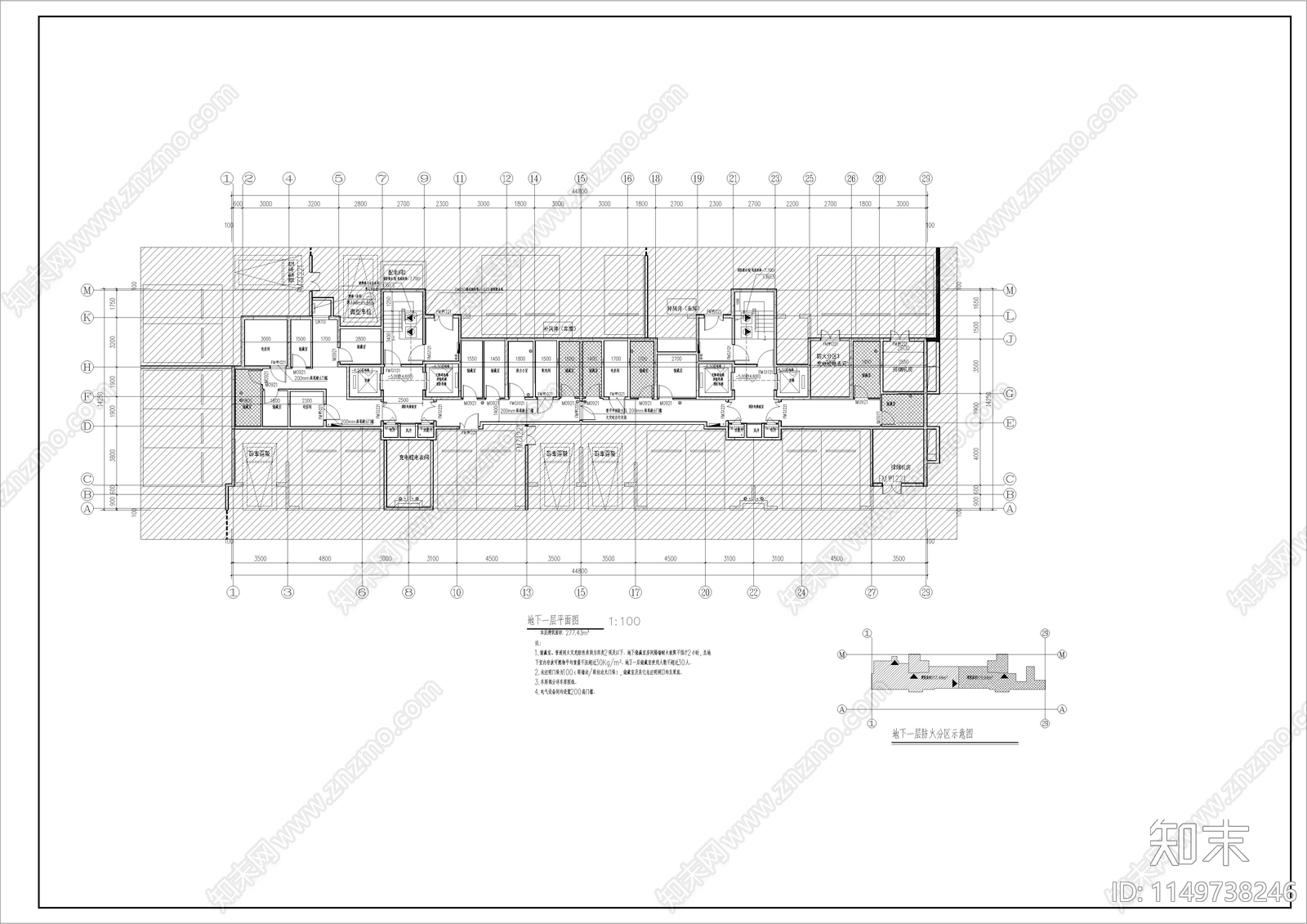 18层高层住宅楼建筑施工图下载【ID:1149738246】