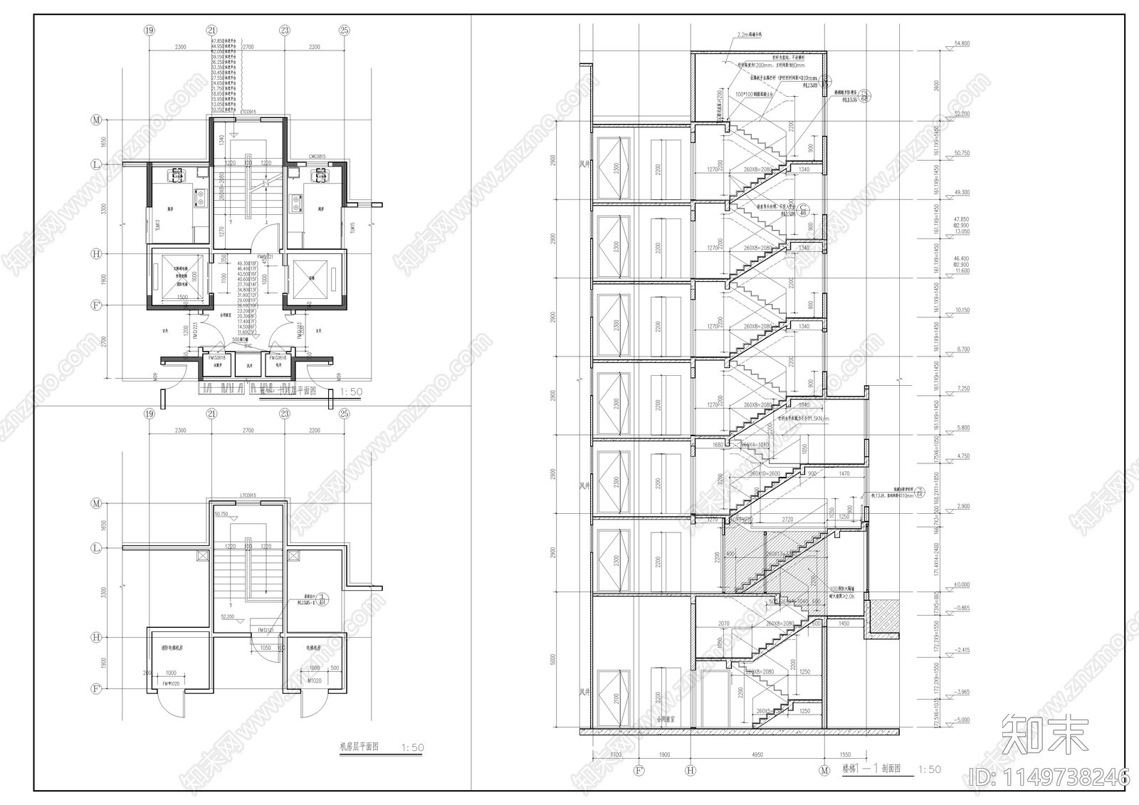 18层高层住宅楼建筑施工图下载【ID:1149738246】