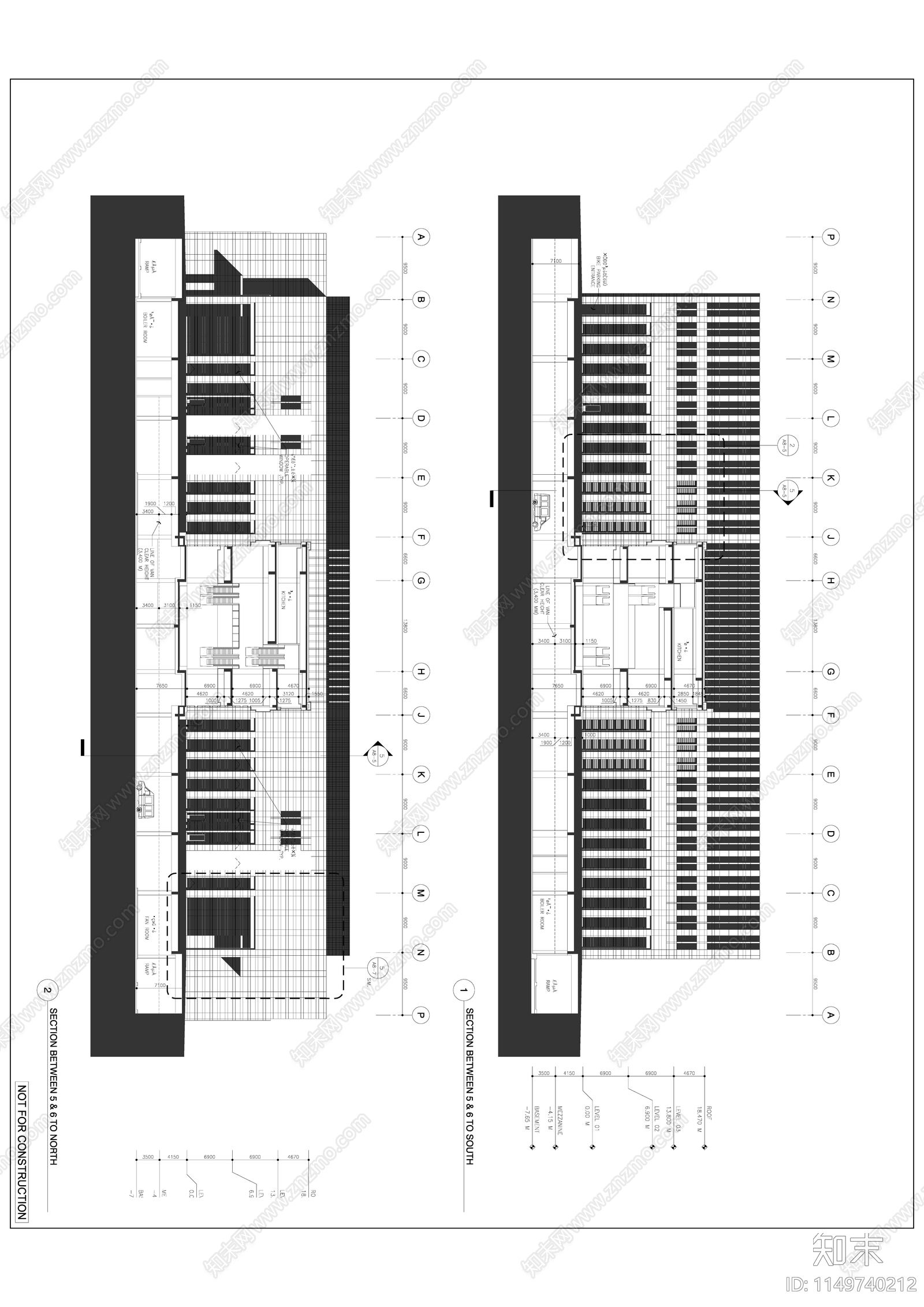 苏州工业园管委会大楼建筑cad施工图下载【ID:1149740212】