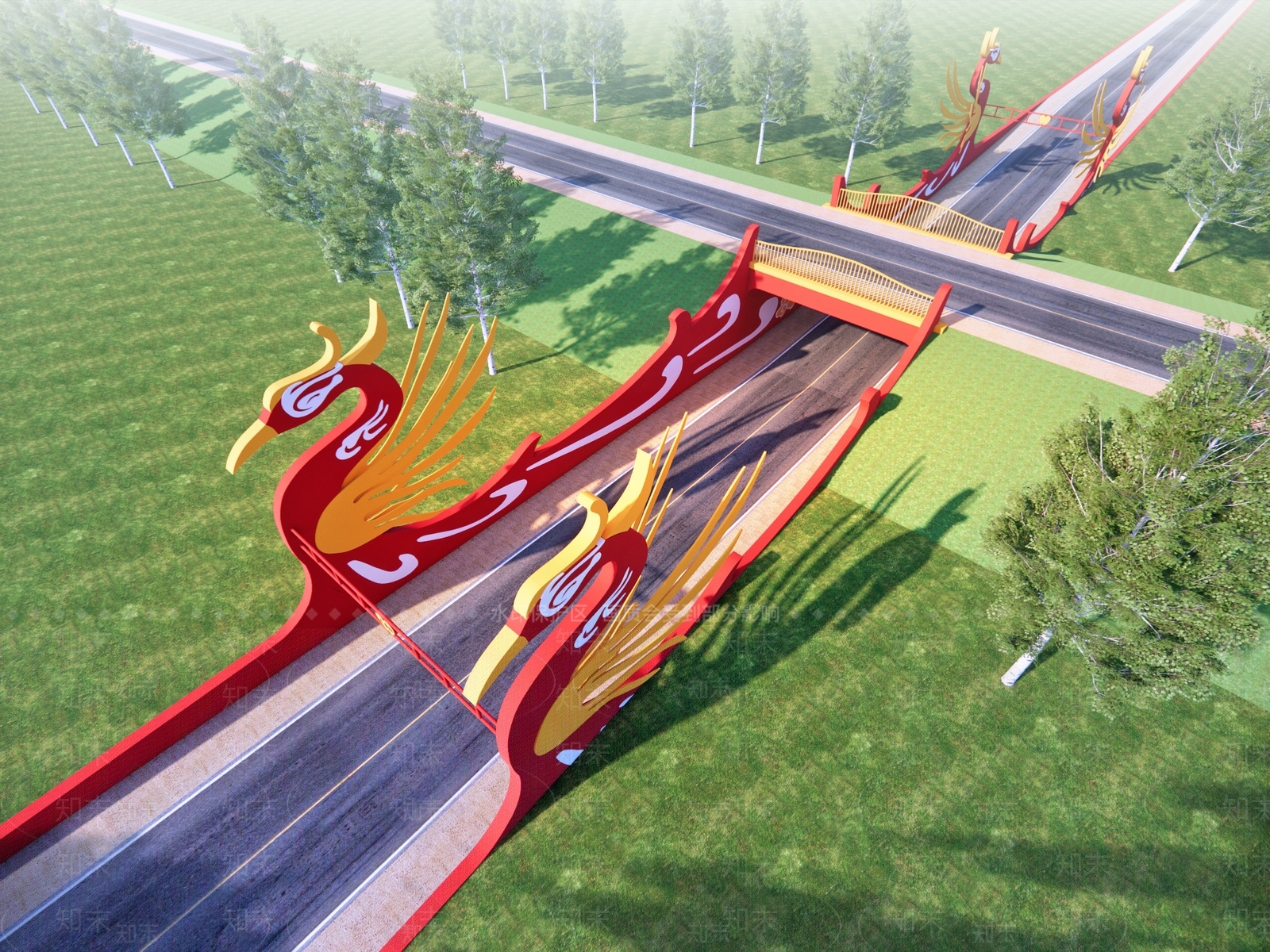 现代道路隧道景观SU模型下载【ID:1149739948】