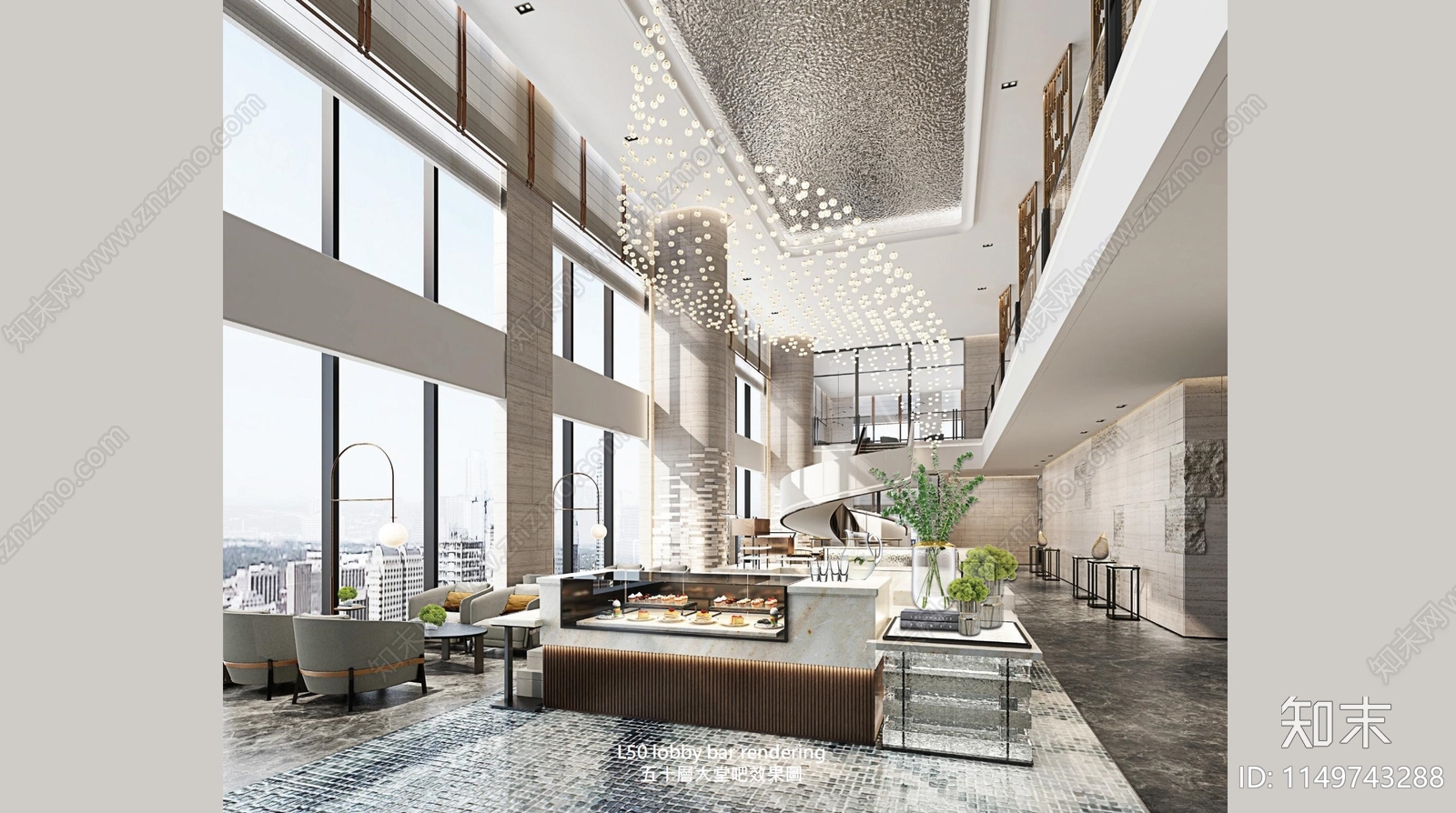 兰州盛达希尔顿酒店室内cad施工图下载【ID:1149743288】