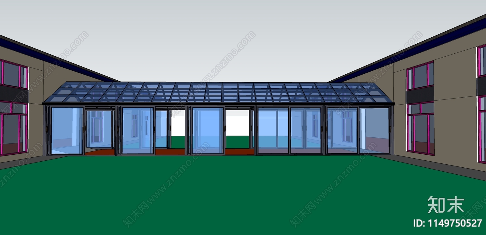 现代阳光房SU模型下载【ID:1149750527】