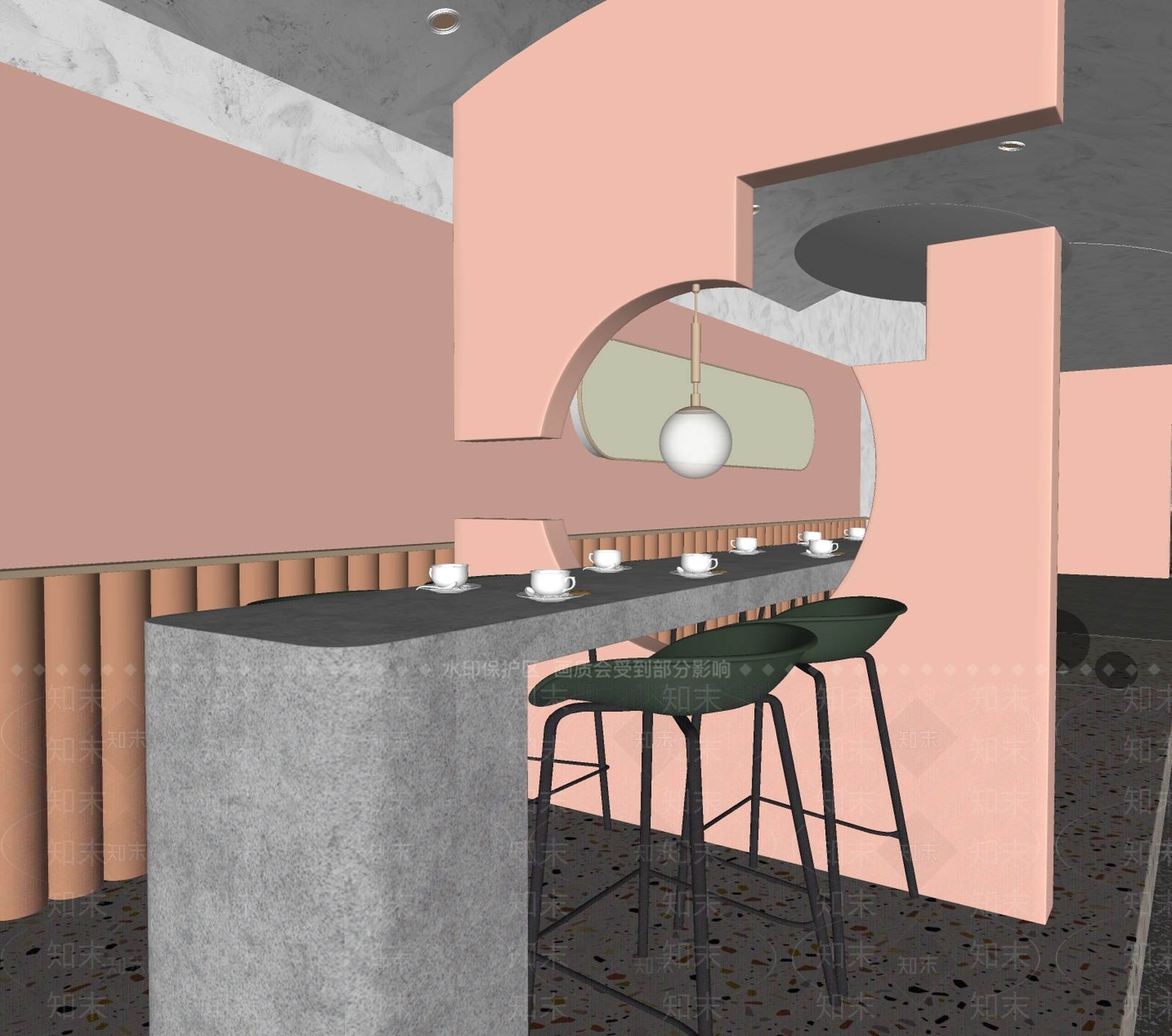 侘寂奶茶店SU模型下载【ID:1149760782】
