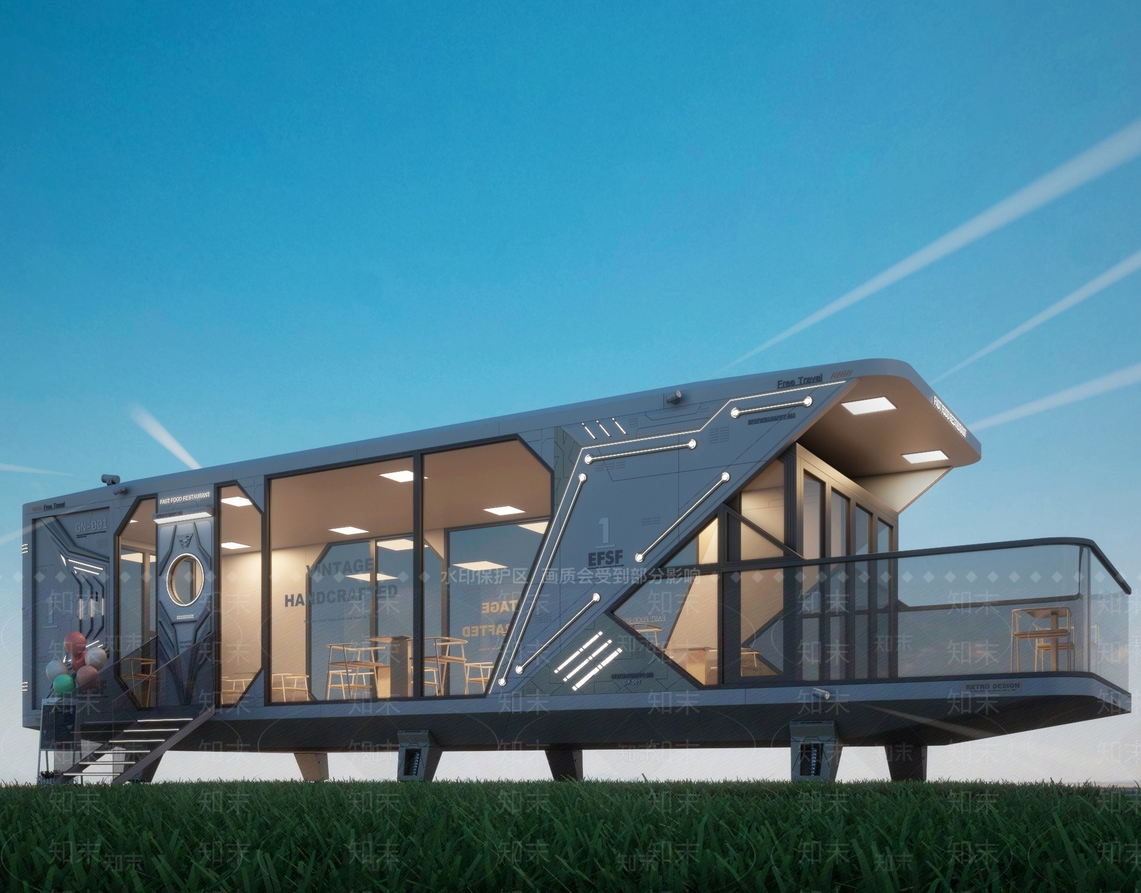 现代别墅3D模型下载【ID:1149762457】