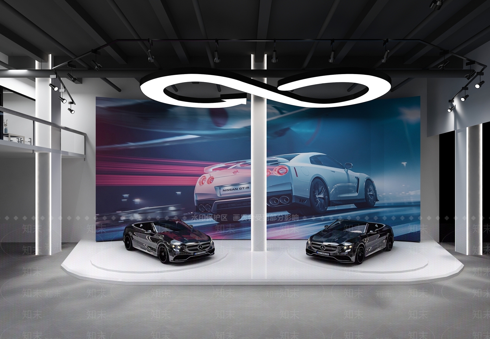 工业风车展展厅3D模型下载【ID:1149812541】