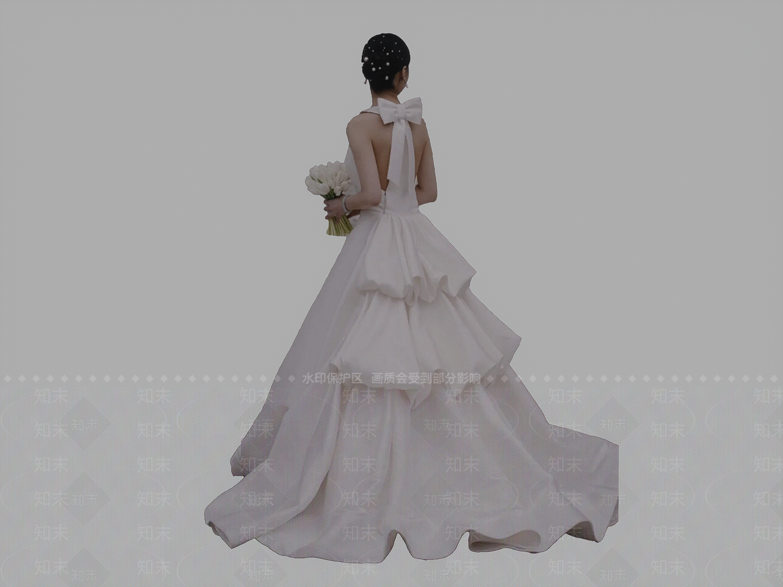 2D婚纱新娘SU模型下载【ID:1149767005】