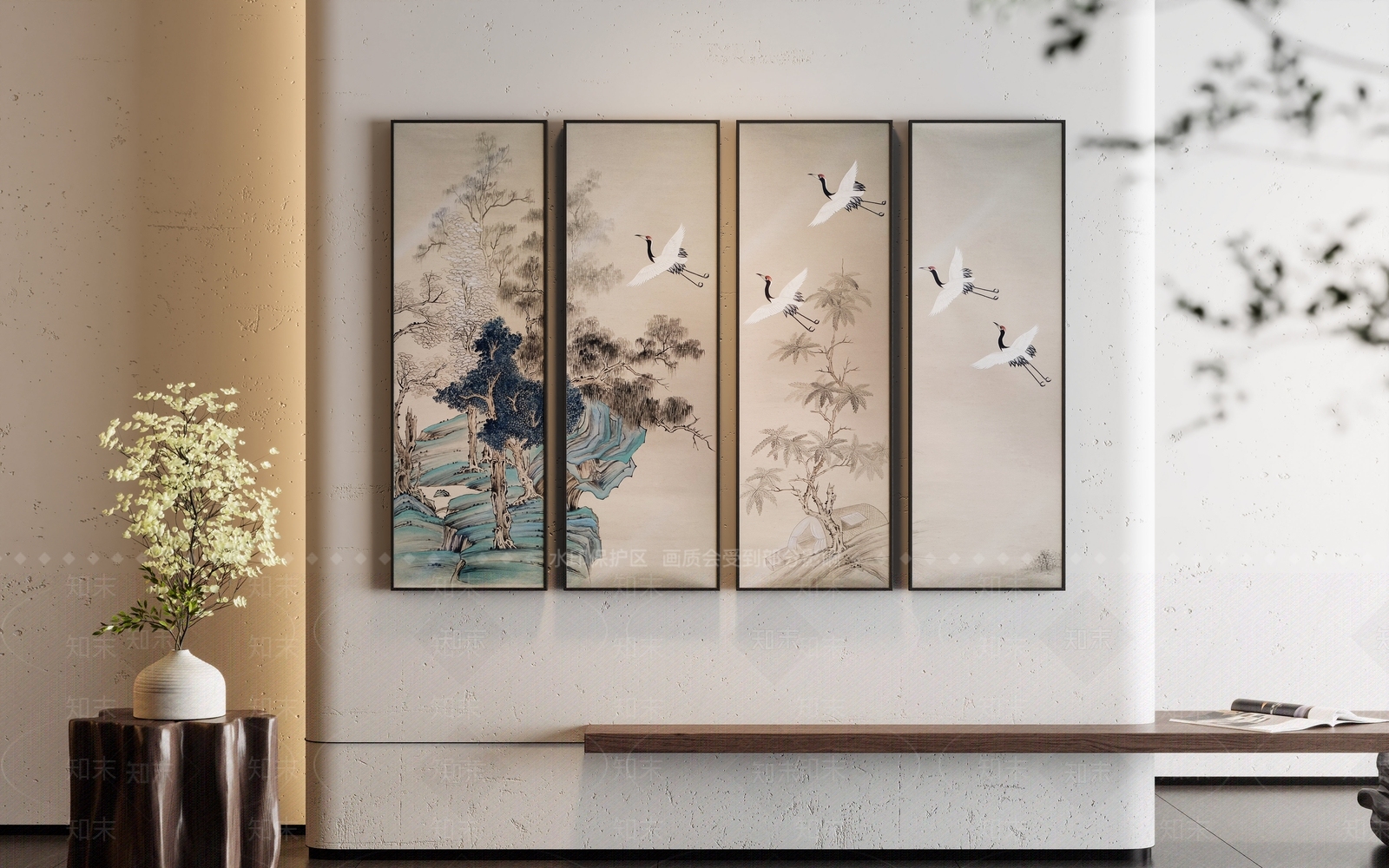 中式装饰画3D模型下载【ID:1149771707】