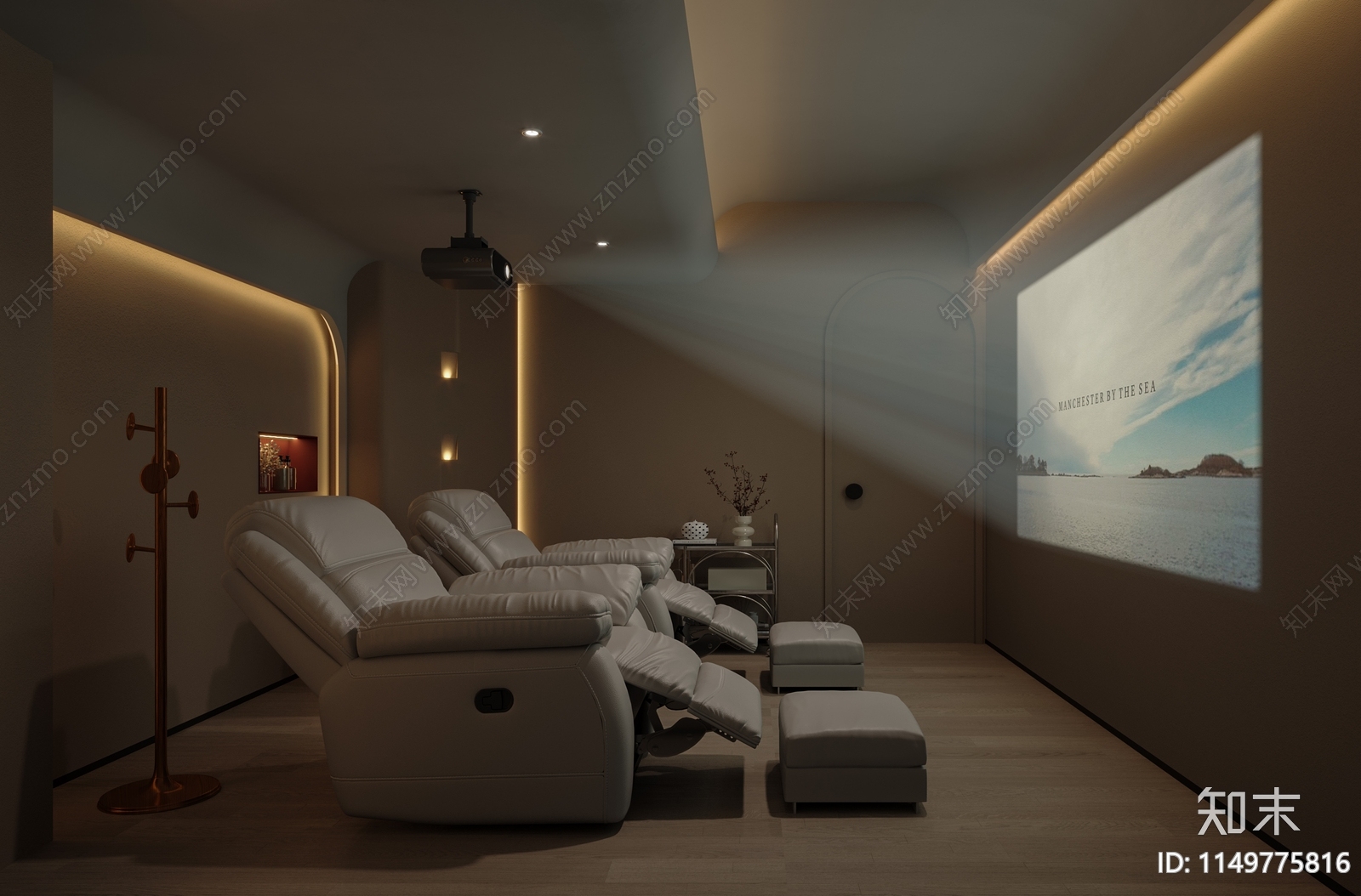 侘寂美容美甲包厢3D模型下载【ID:1149775816】