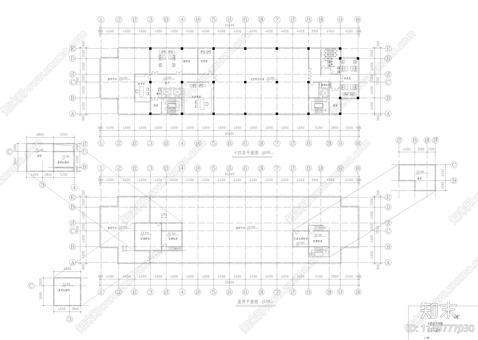 新华书店建筑设计图cad施工图下载【ID:1149777030】