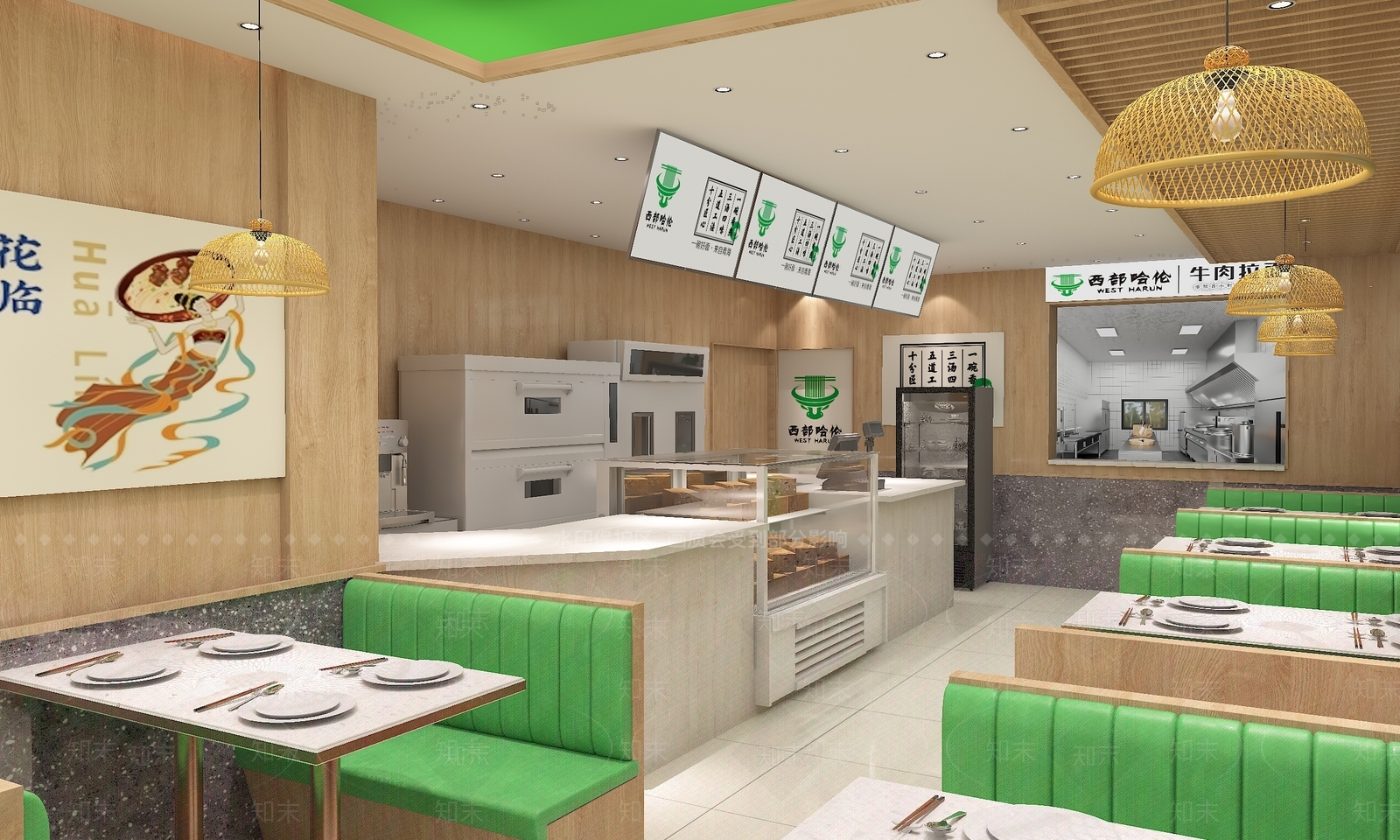 新中式快餐店3D模型下载【ID:1214164264】