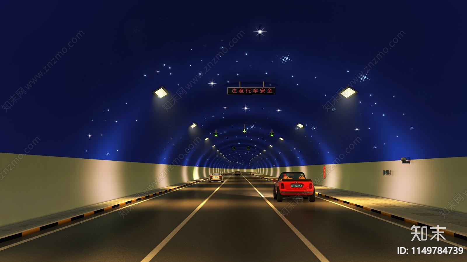 PSD免抠现代道路地下隧道星空顶下载【ID:1149784739】