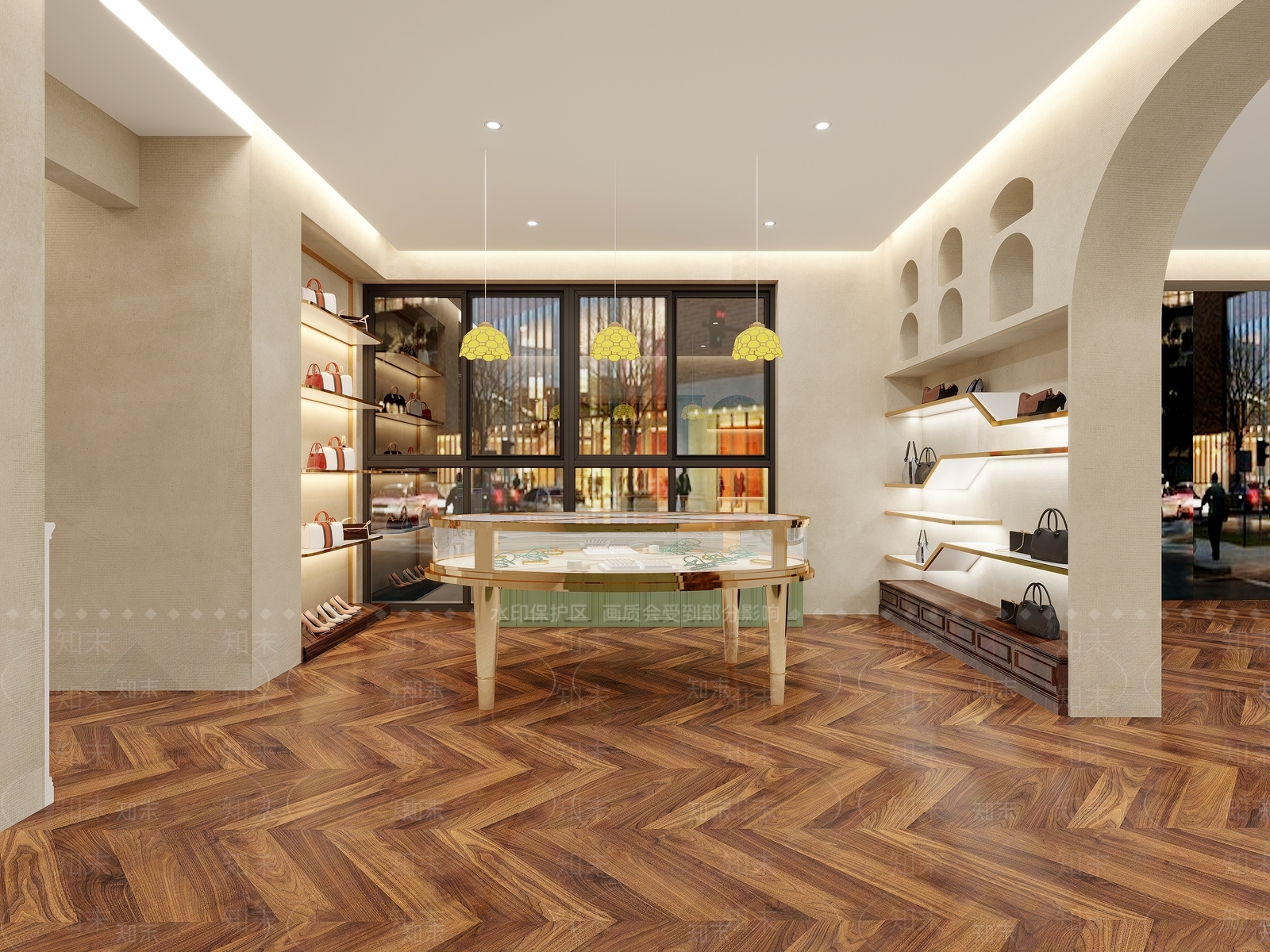 法式服装店3D模型下载【ID:1149793767】