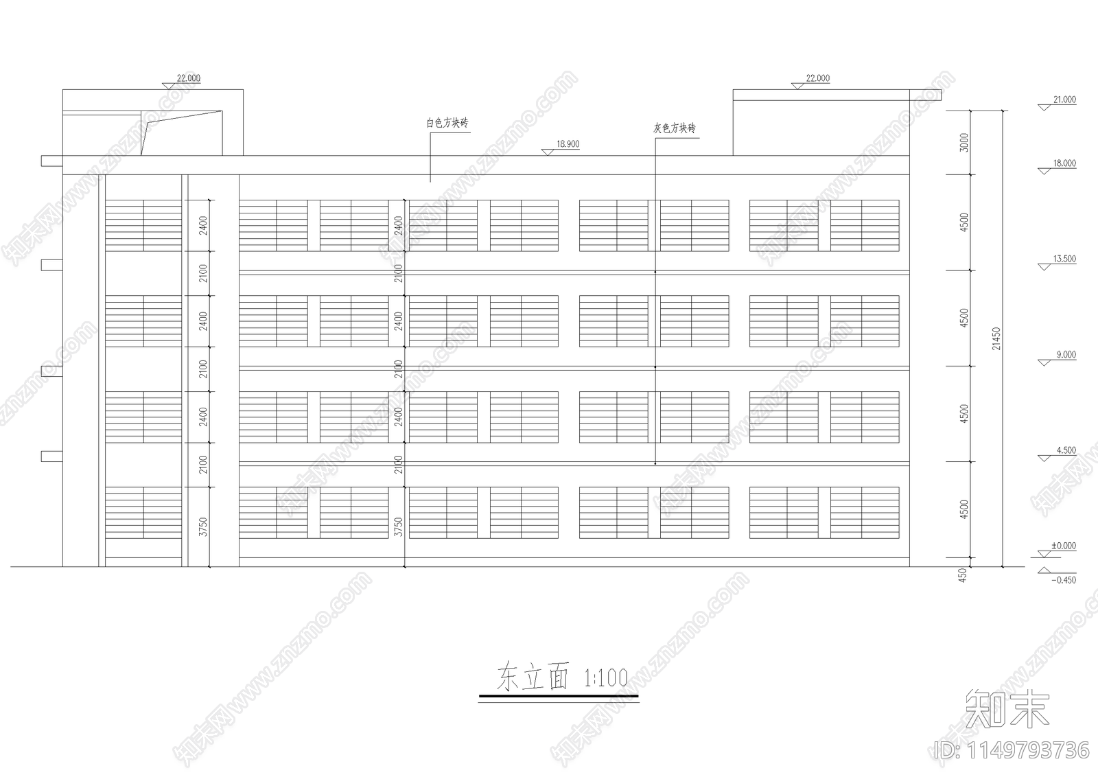 工业车间厂房修理车间建筑cad施工图下载【ID:1149793736】