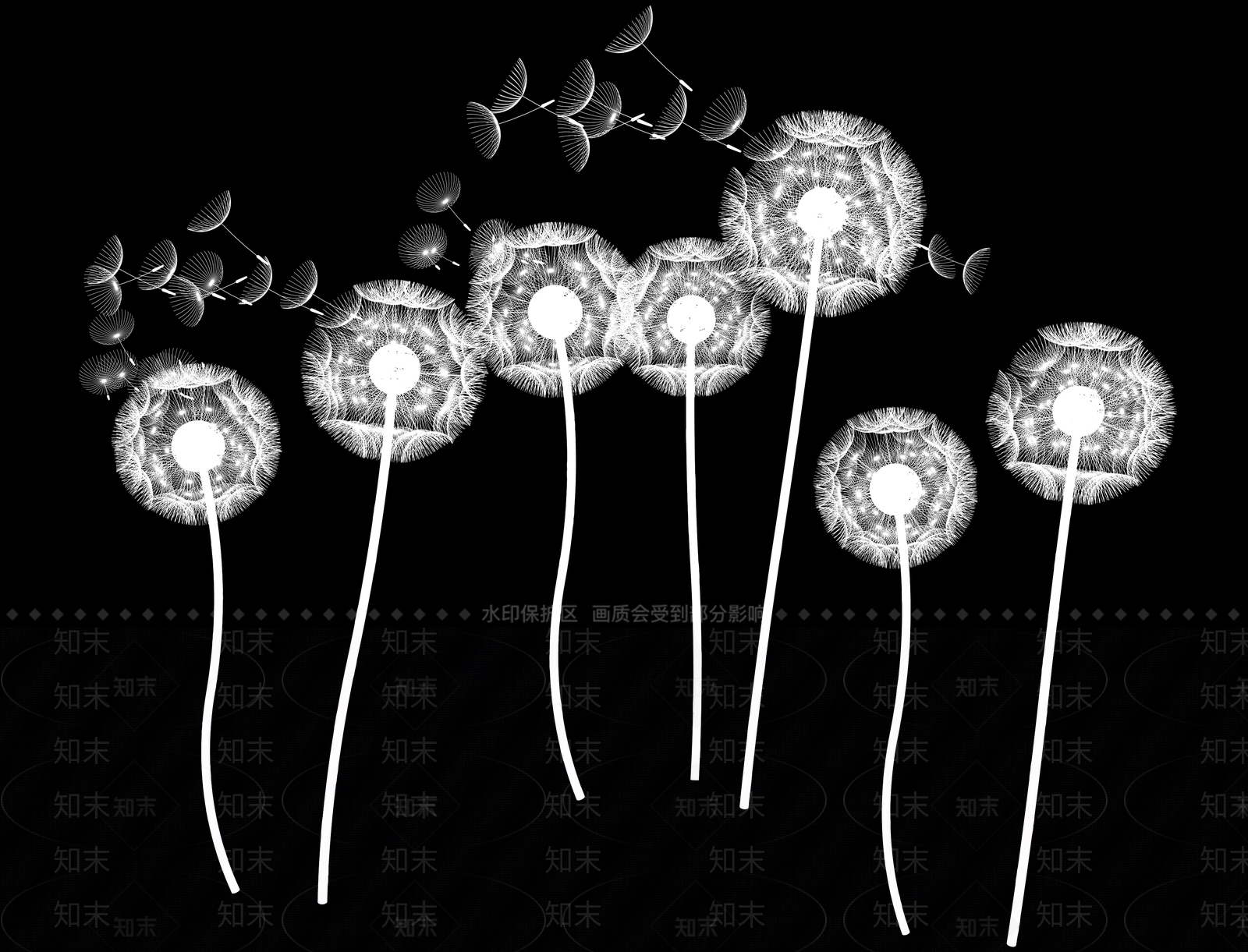 现代蒲公英装饰灯3D模型下载【ID:1149794909】