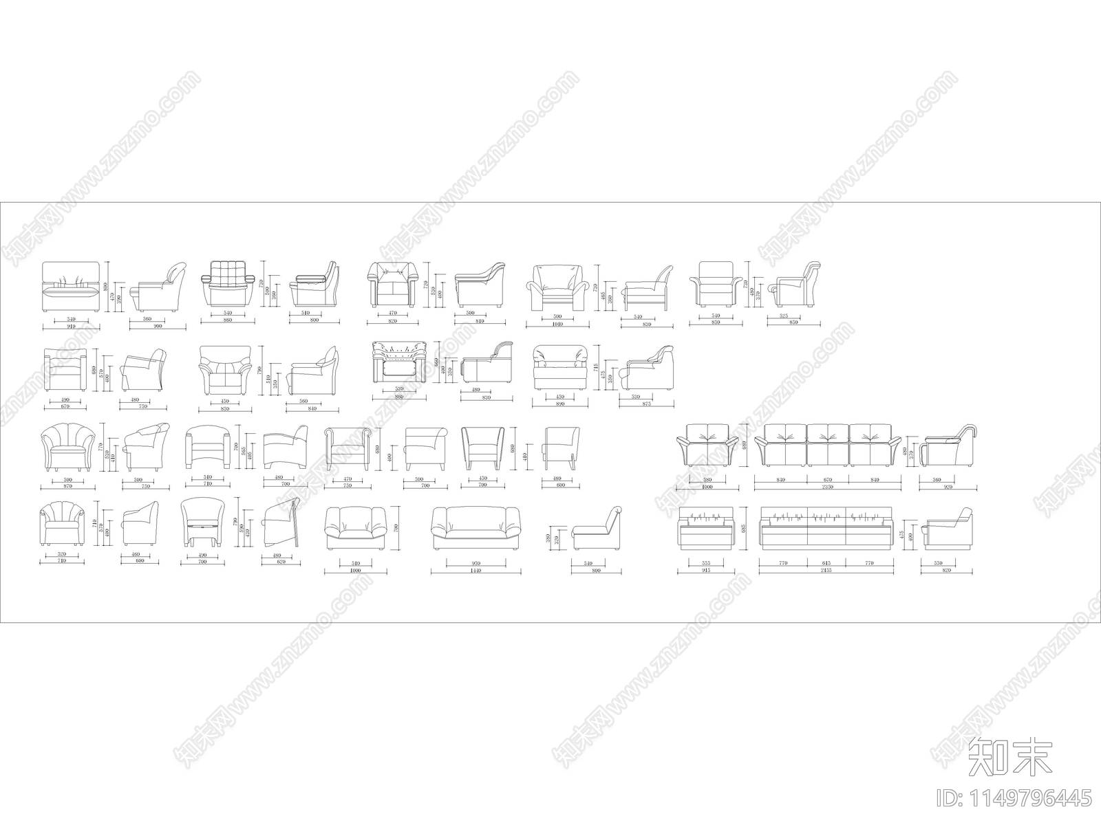 家装工装综合图库大全施工图下载【ID:1149796445】