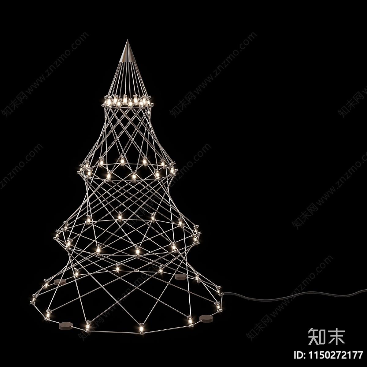 现代圣诞节美陈3D模型下载【ID:1150272177】