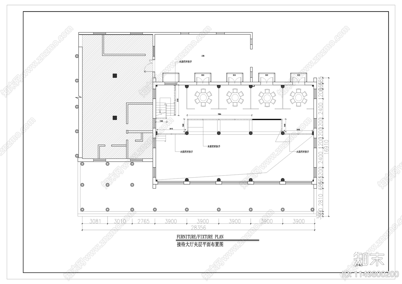 古建特色餐饮接待大厅cad施工图下载【ID:1149800200】