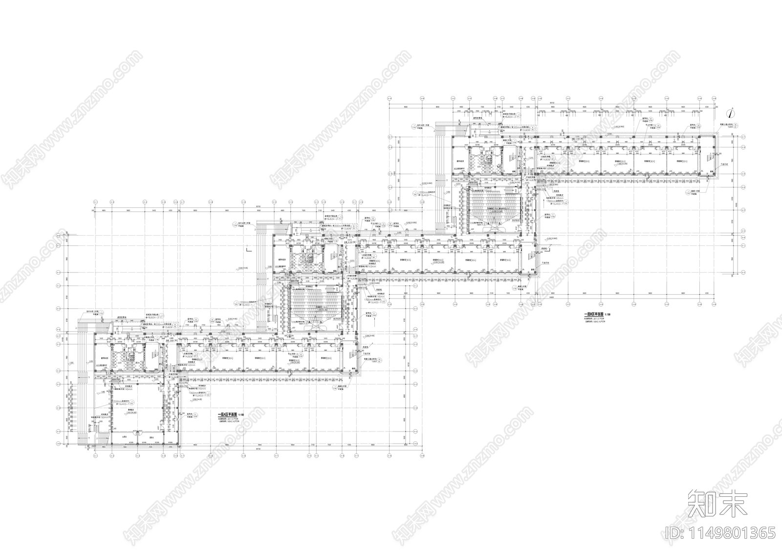 景德镇新区高级中学cad施工图下载【ID:1149801365】