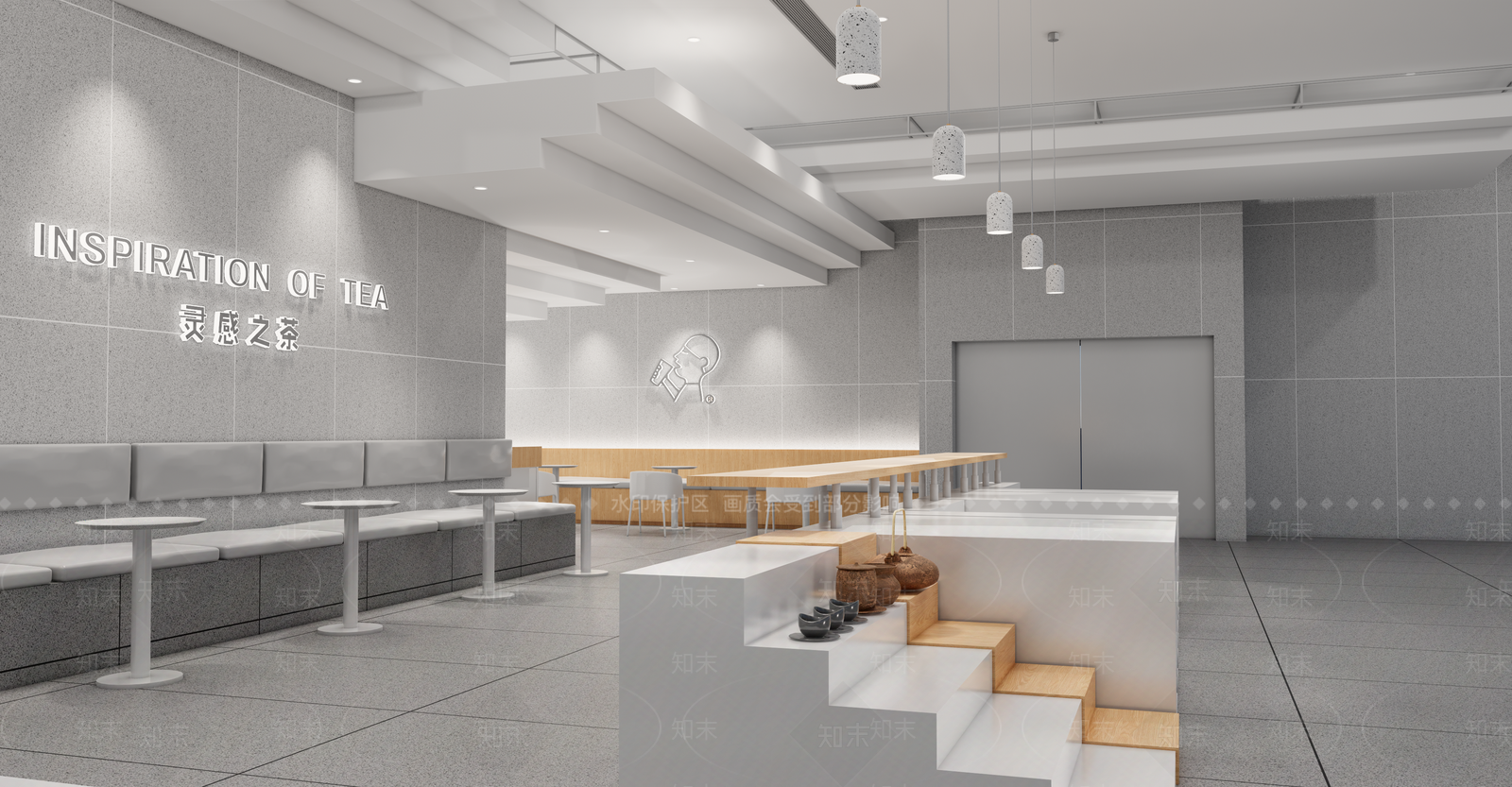 现代网红奶茶店SU模型下载【ID:1149809897】