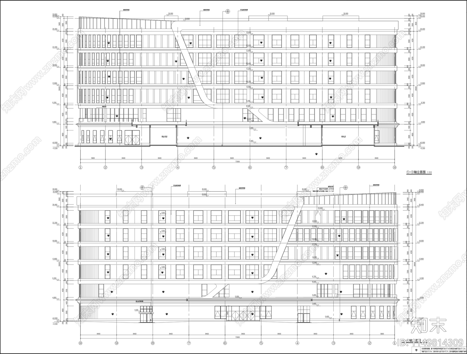 陆河新时代广场行政建筑cad施工图下载【ID:1149814309】