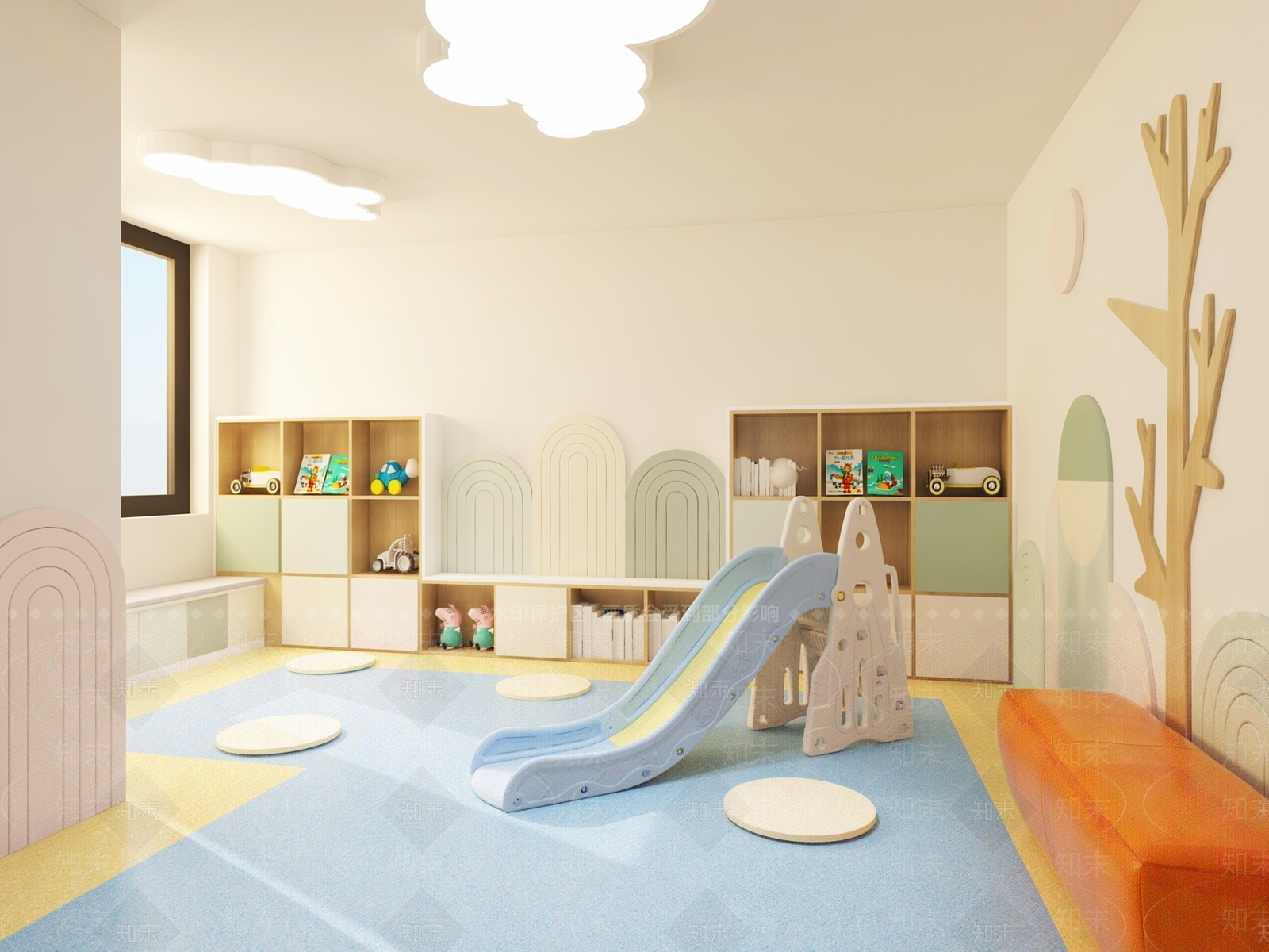 奶油风儿童娱乐区3D模型下载【ID:1149820847】