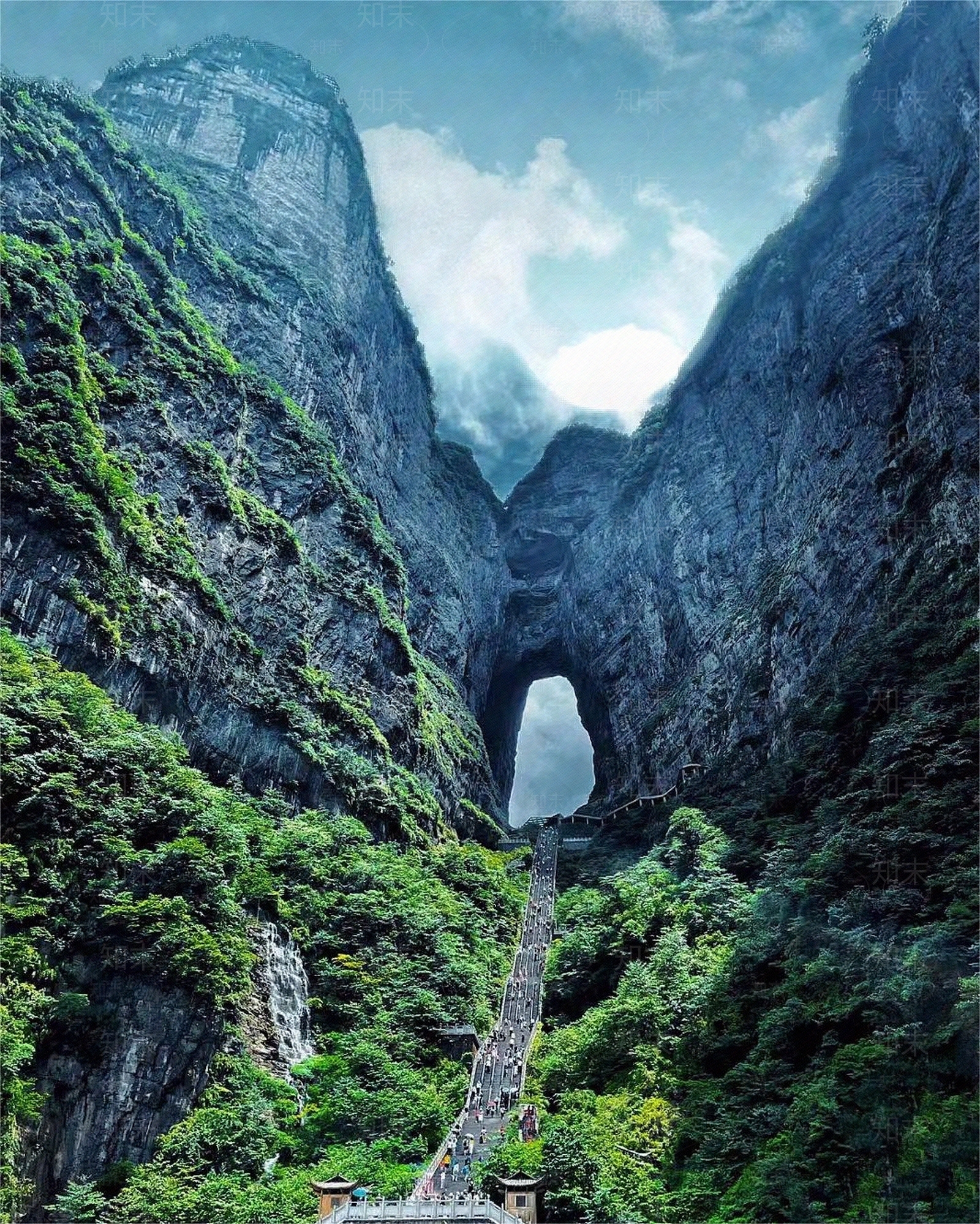天门山夏季风景装饰画贴图下载【ID:1149832581】