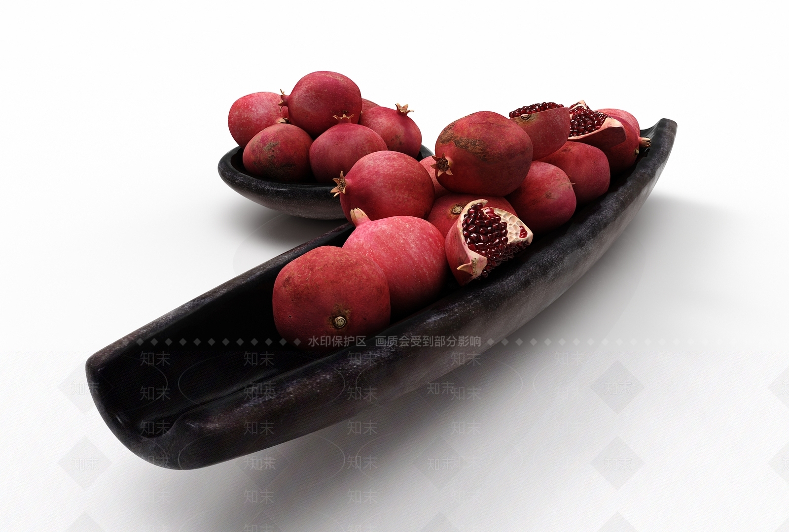 石榴果盘3D模型下载【ID:1149884047】