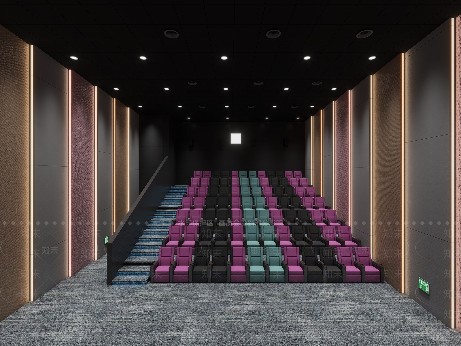 现代影厅3D模型下载【ID:1149840987】