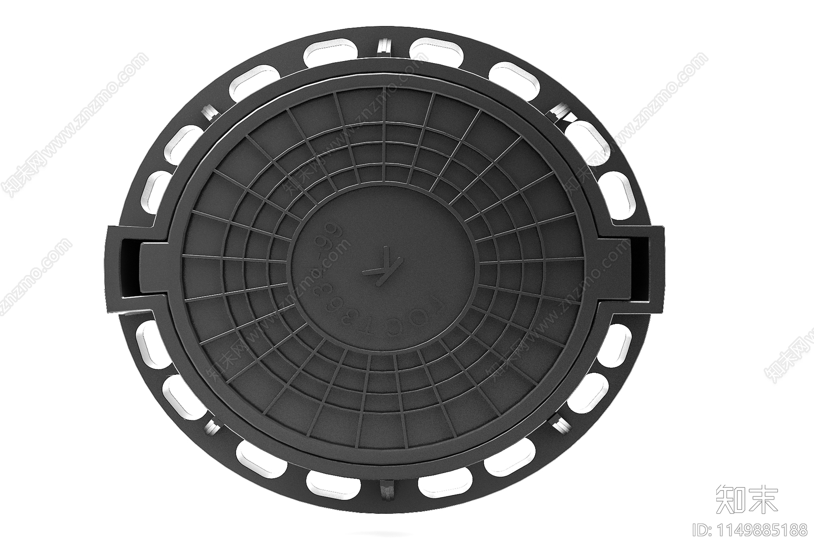 现代井盖3D模型下载【ID:1149885188】