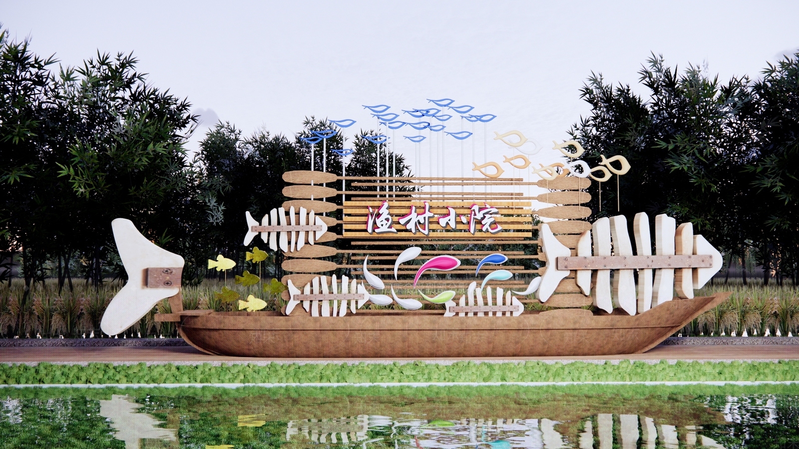 现代雕塑SU模型精品下载_SketchUp模型_知末网