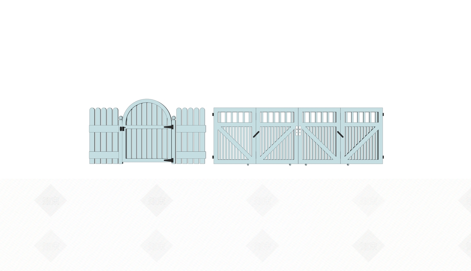 法式花园庭院门SU模型下载【ID:1149848850】