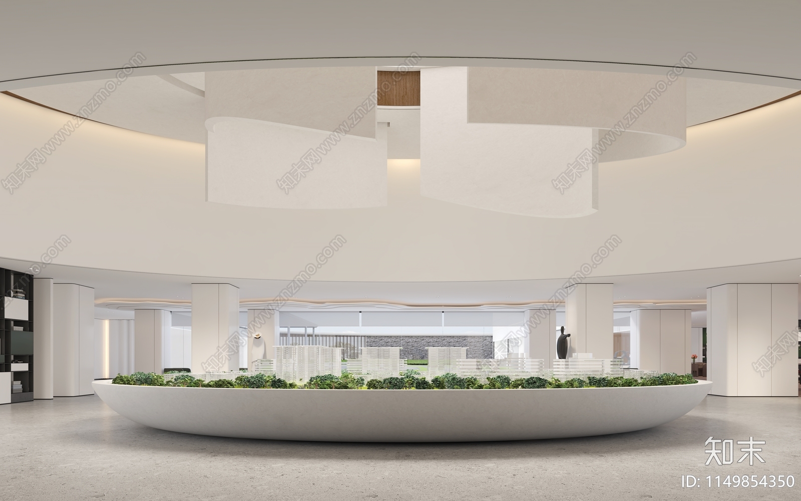 现代售楼处3D模型下载【ID:1149854350】