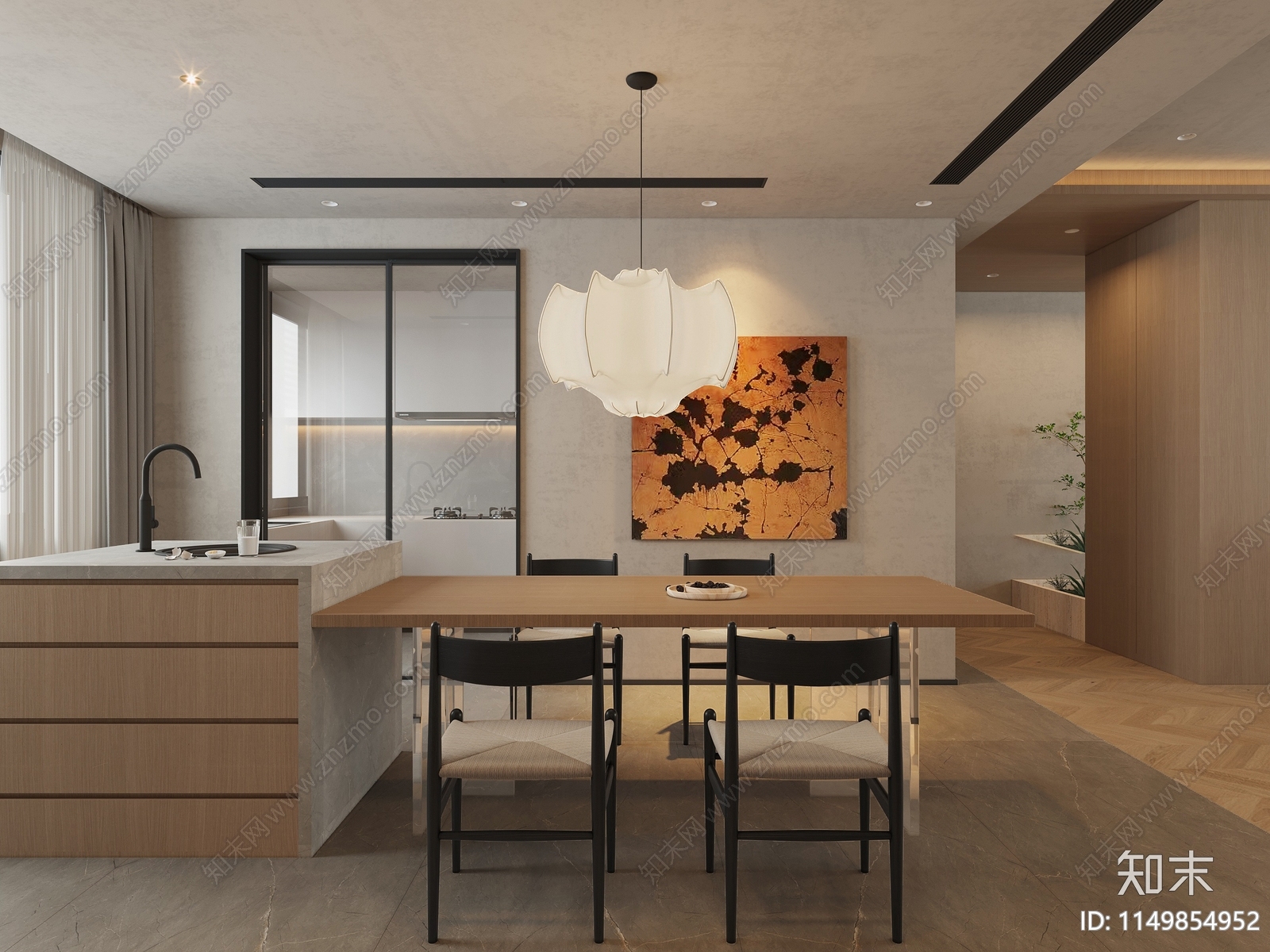 平层室内cad施工图下载【ID:1149854952】