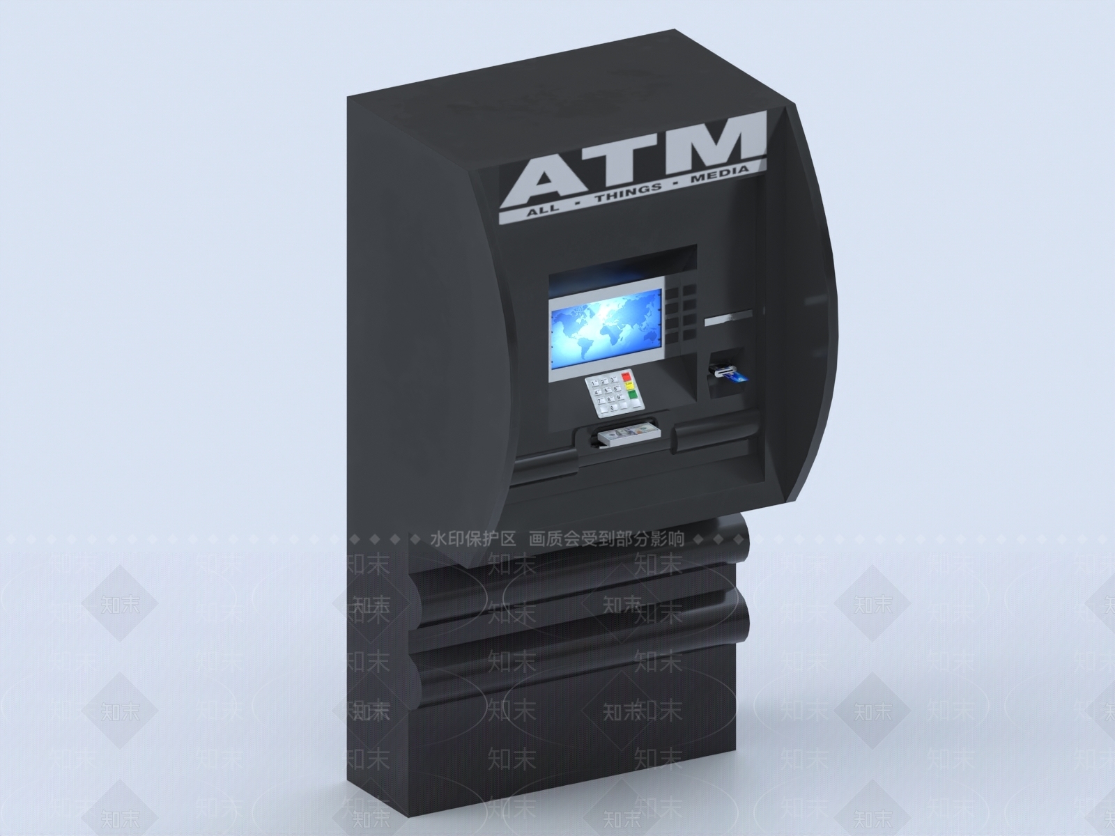 ATM机3D模型下载【ID:1149857209】