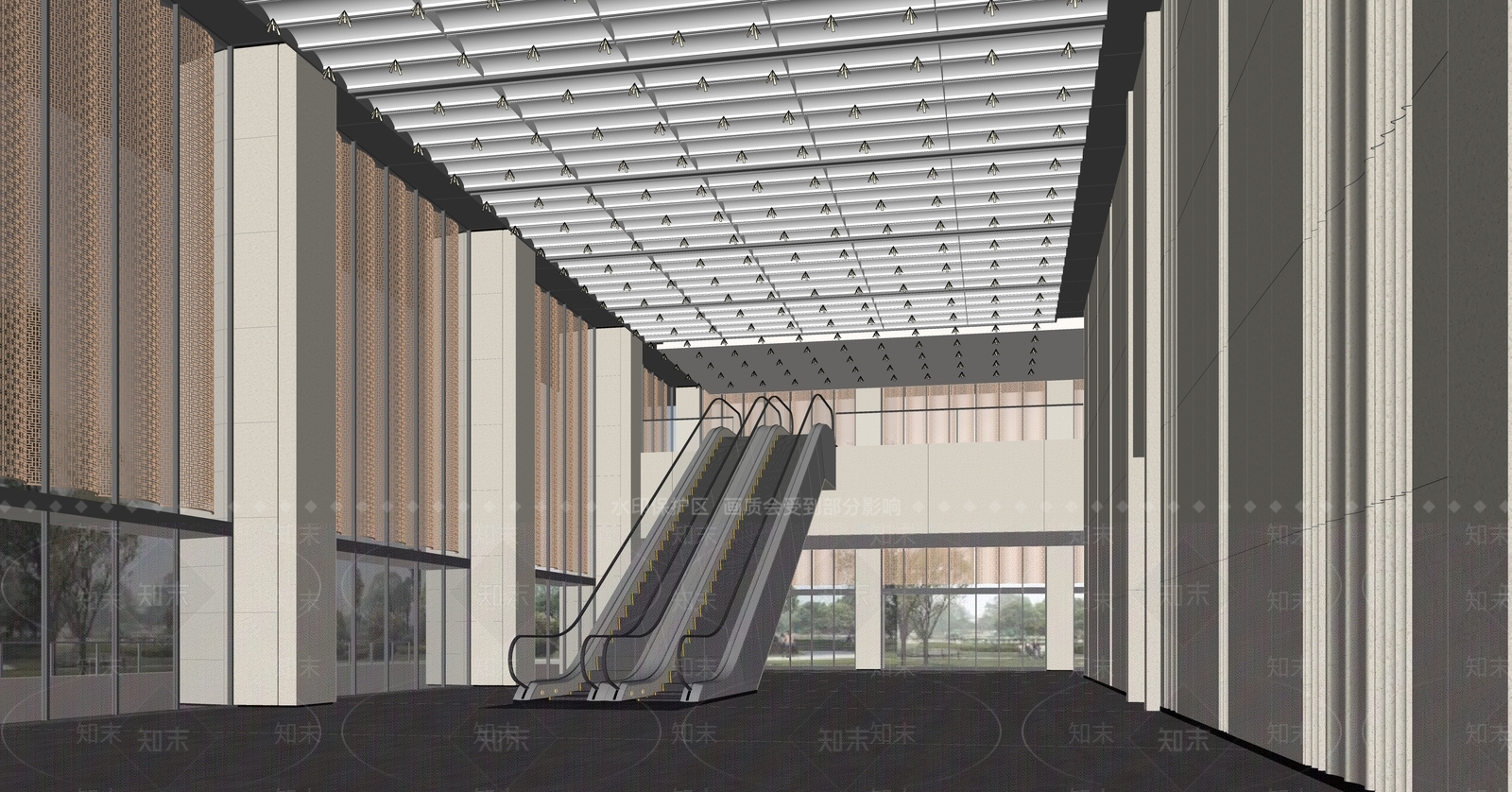 现代公司大堂SU模型下载【ID:1149867238】