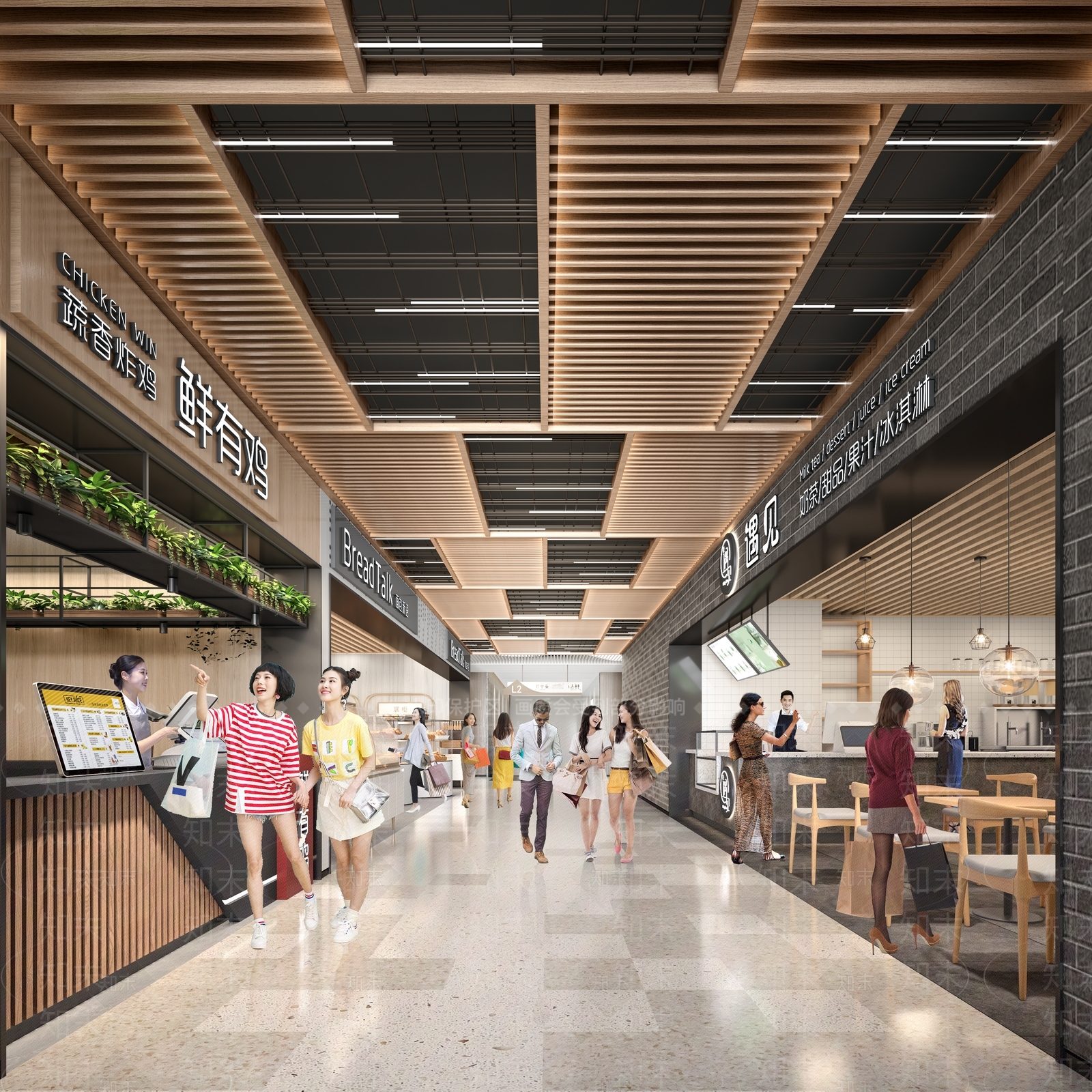 现代商场过道3D模型下载【ID:1149868175】