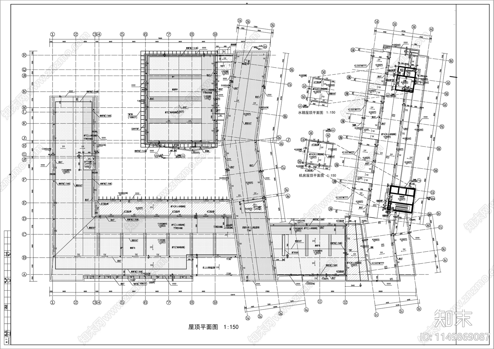 党校教学综合楼建筑图cad施工图下载【ID:1149869087】