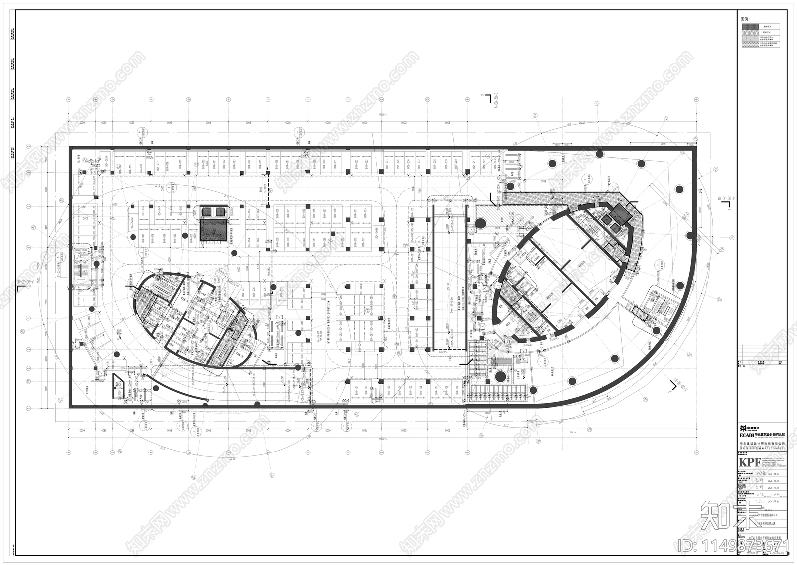 深圳安邦财险办公建筑cad施工图下载【ID:1149873671】